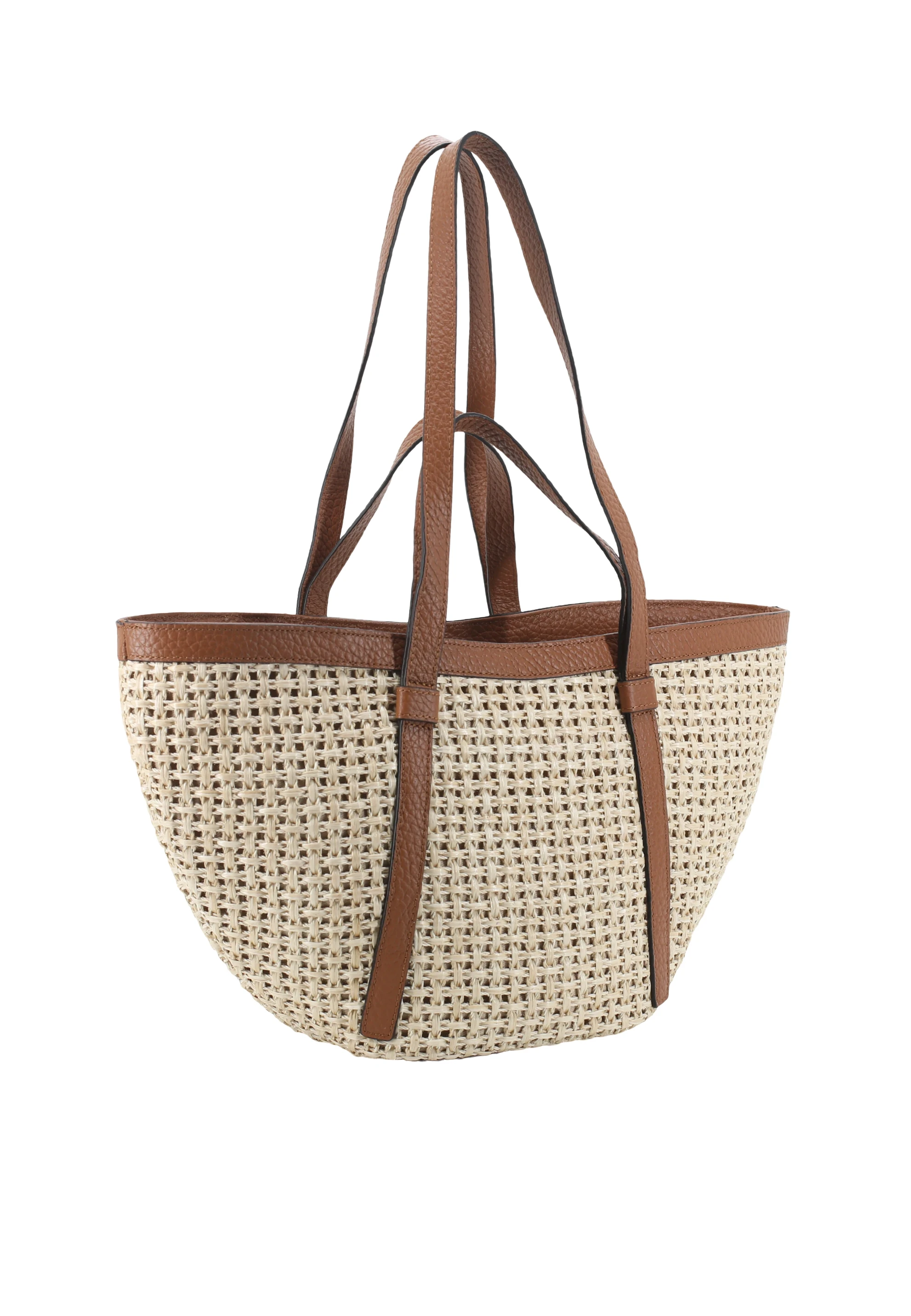 Shopper COSMO medium Raffia/leather