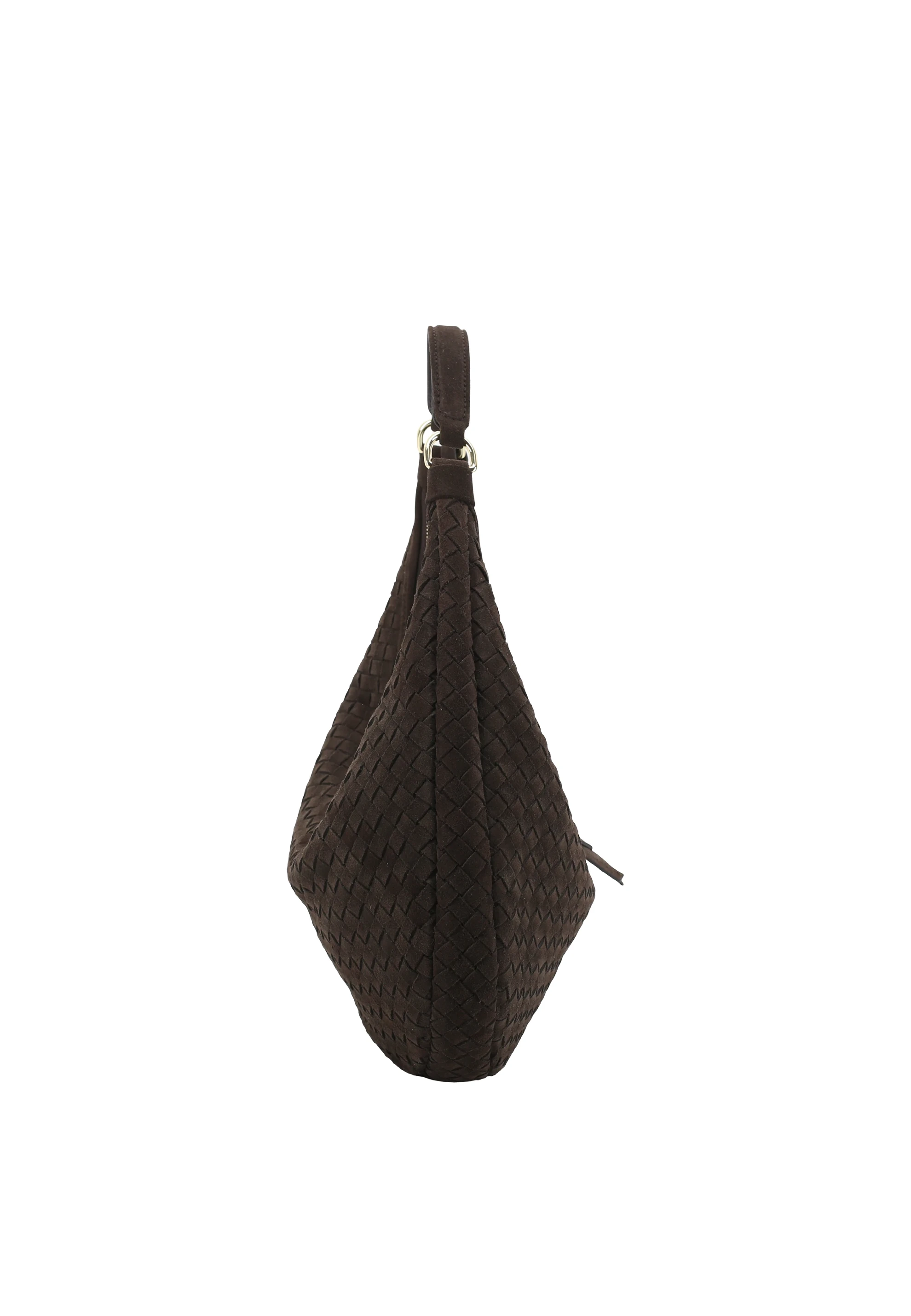 Beutel NANA small Leder Suede weaving