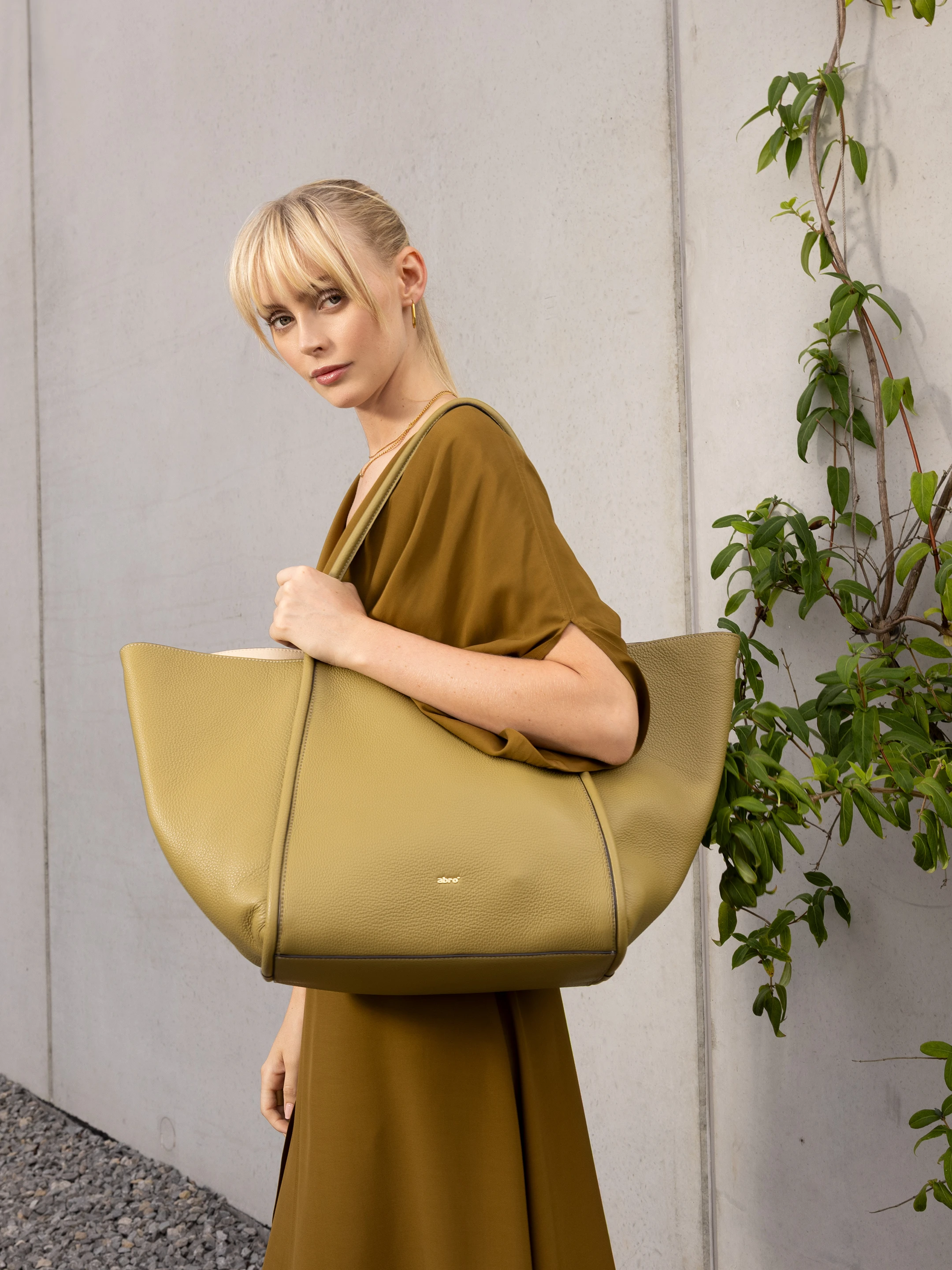 shopper WILLOW Leather Agave