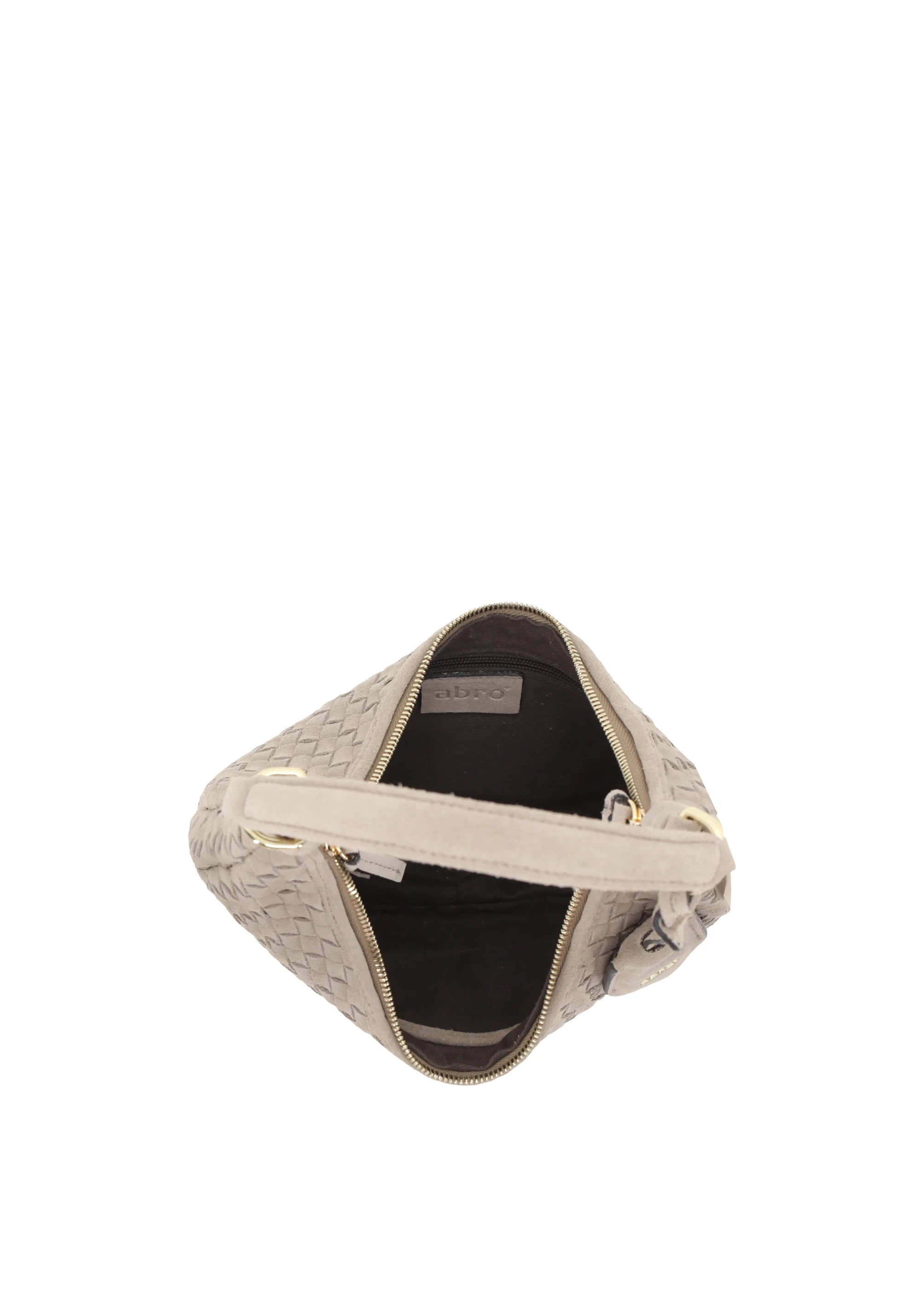 Beutel NANA mini Leder Suede weaving