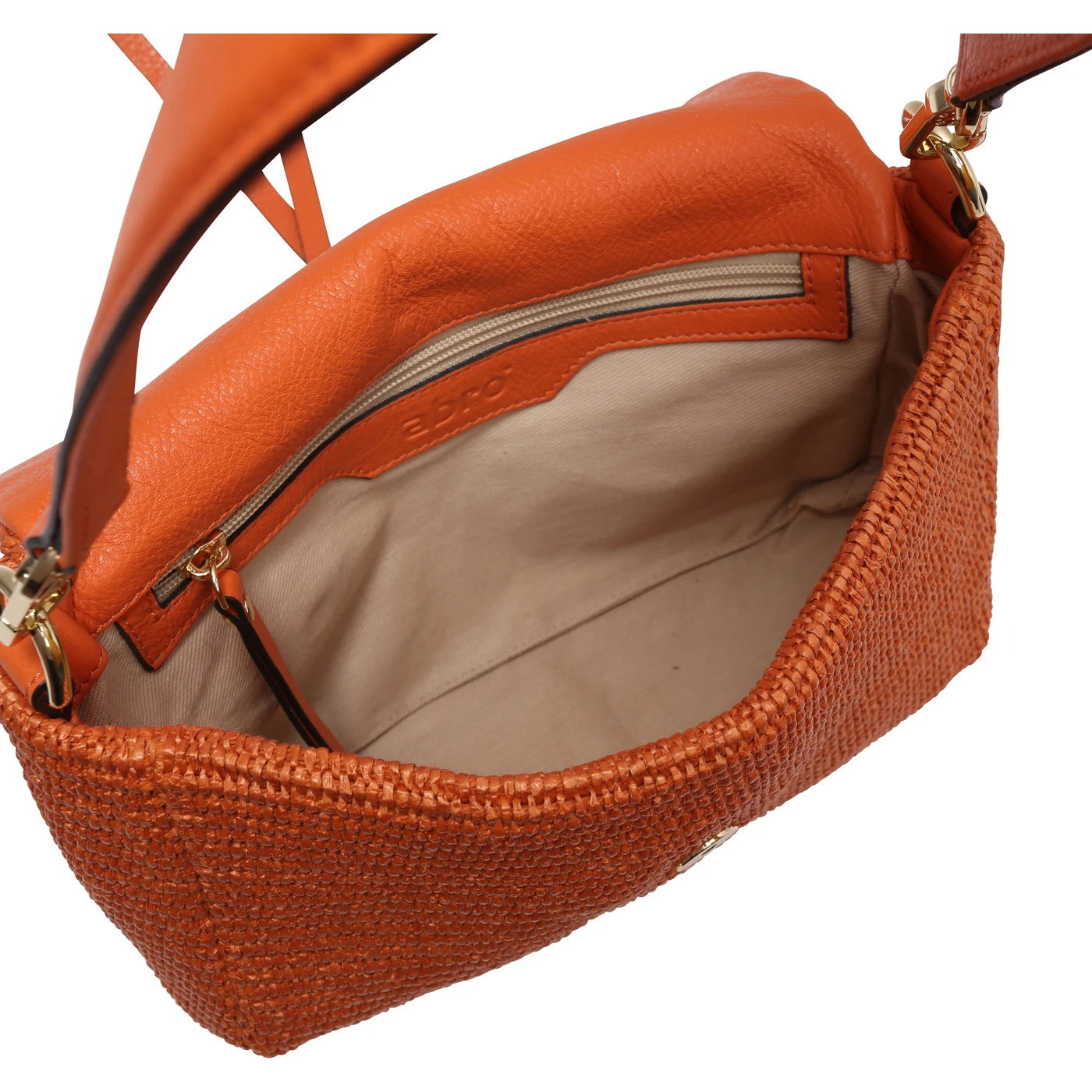 Schultertasche TEMI Raffia classic