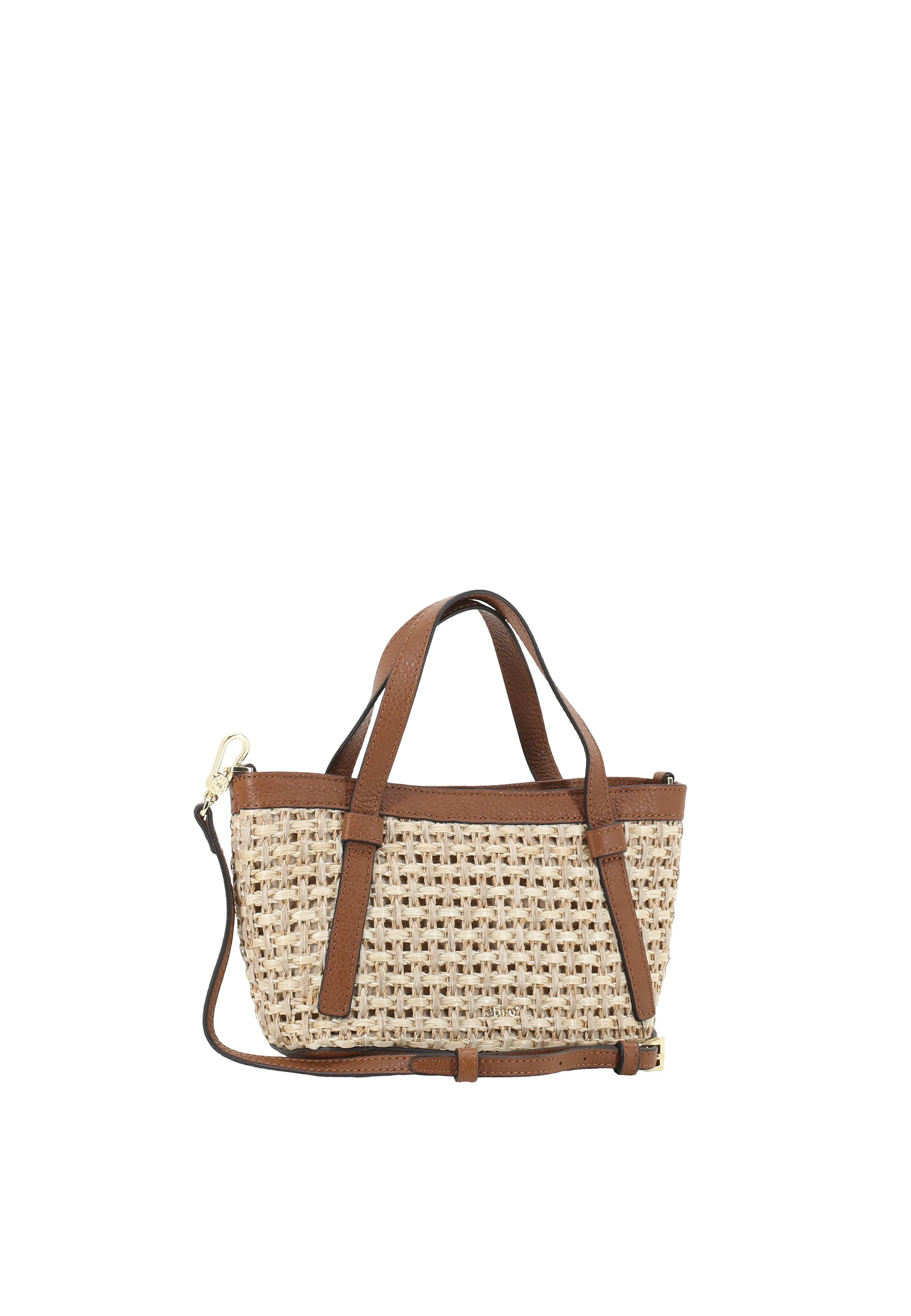 Handbag COSMO mini Raffia/leather