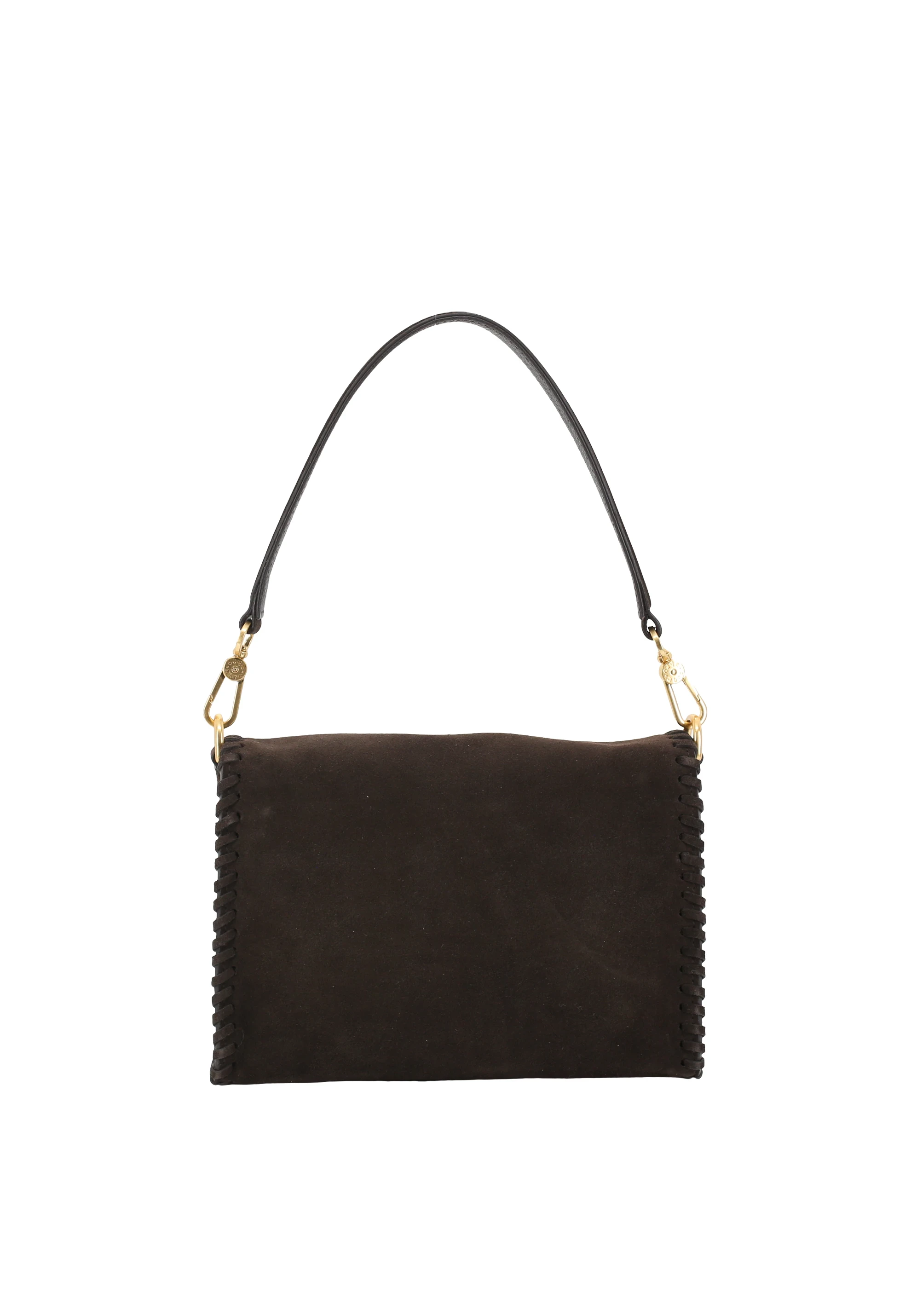 Schultertasche TEMI STITCH Leder Suede