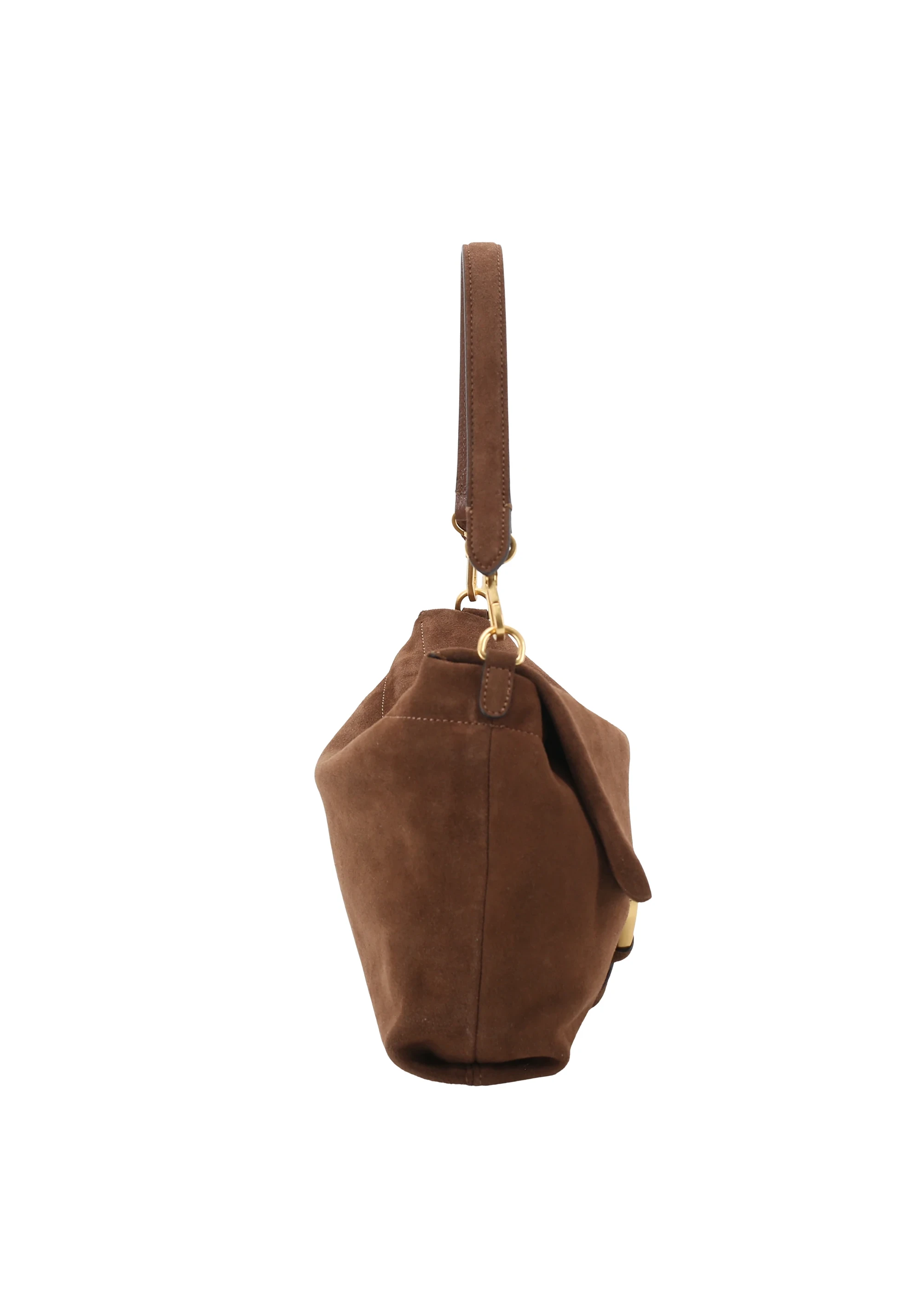 shoulder bag TEMI medium Leather Suede
