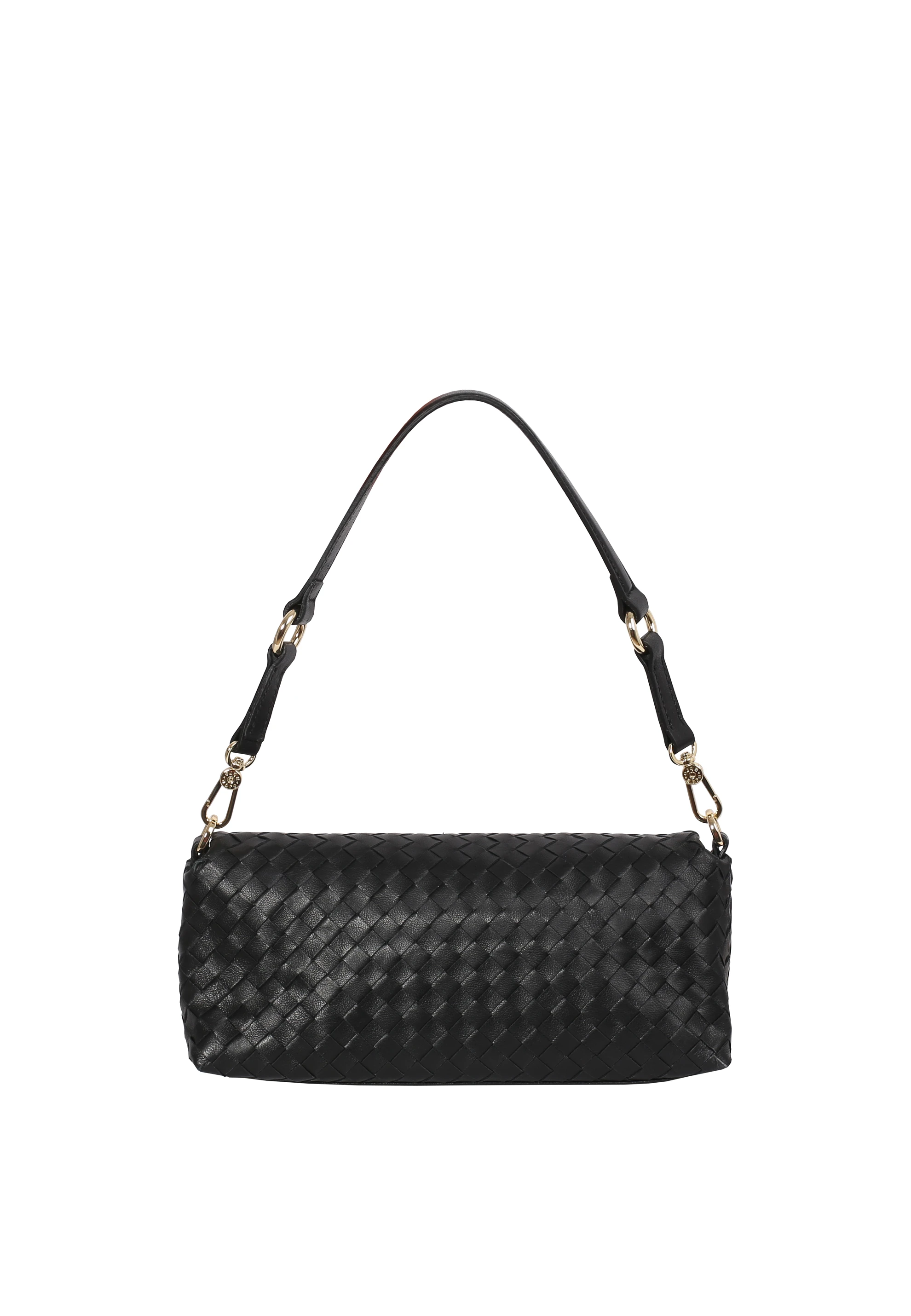 Schultertasche MILA Leder Piuma weaving