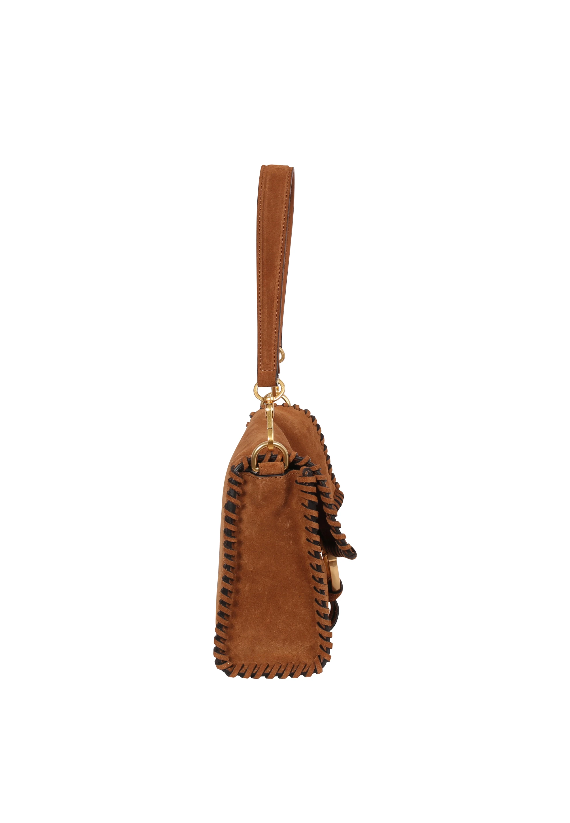 Borsa a spalla TEMI STITCH Pelle Suede
