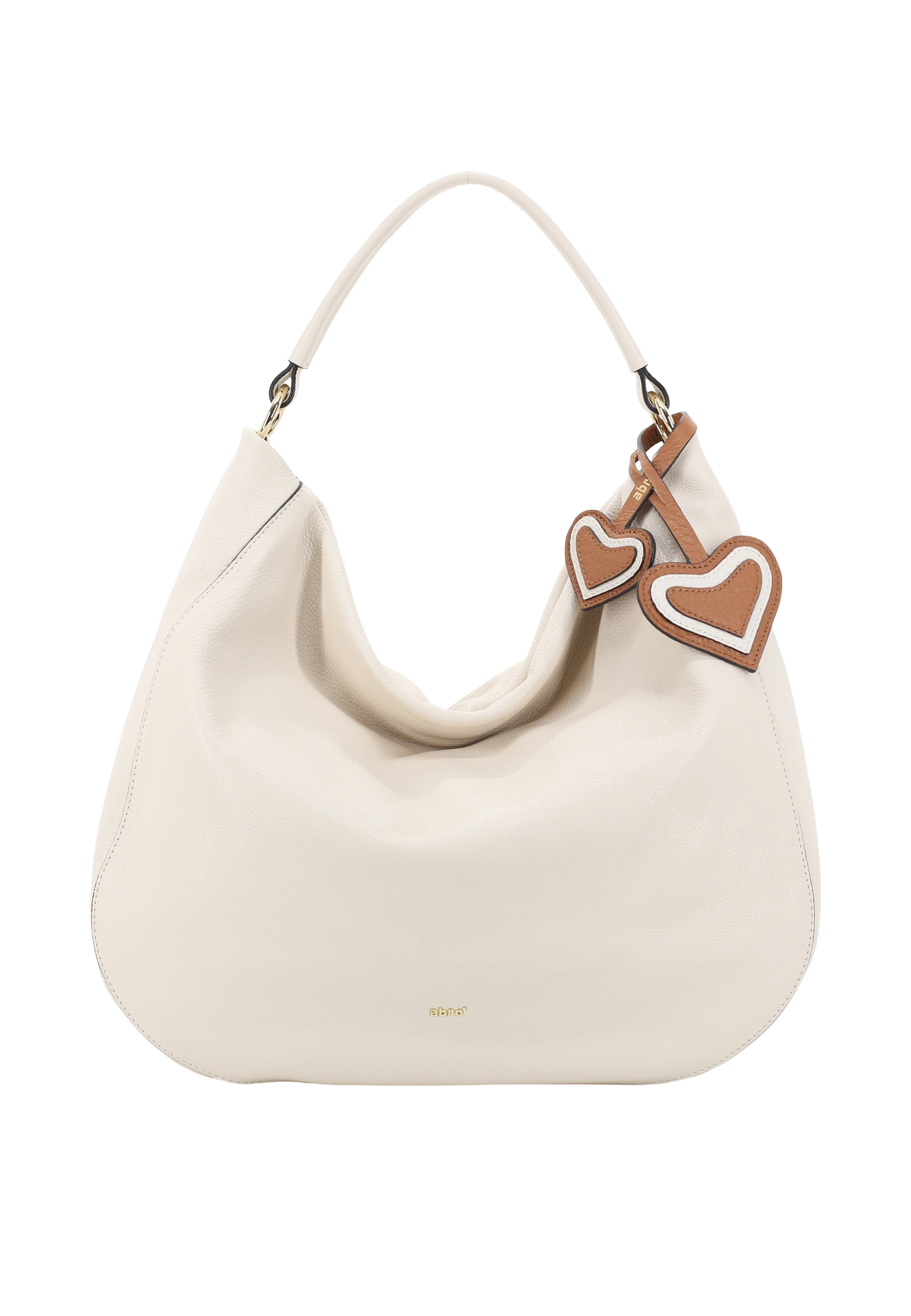 Tassel CHARM Double Heart Leather Tekla