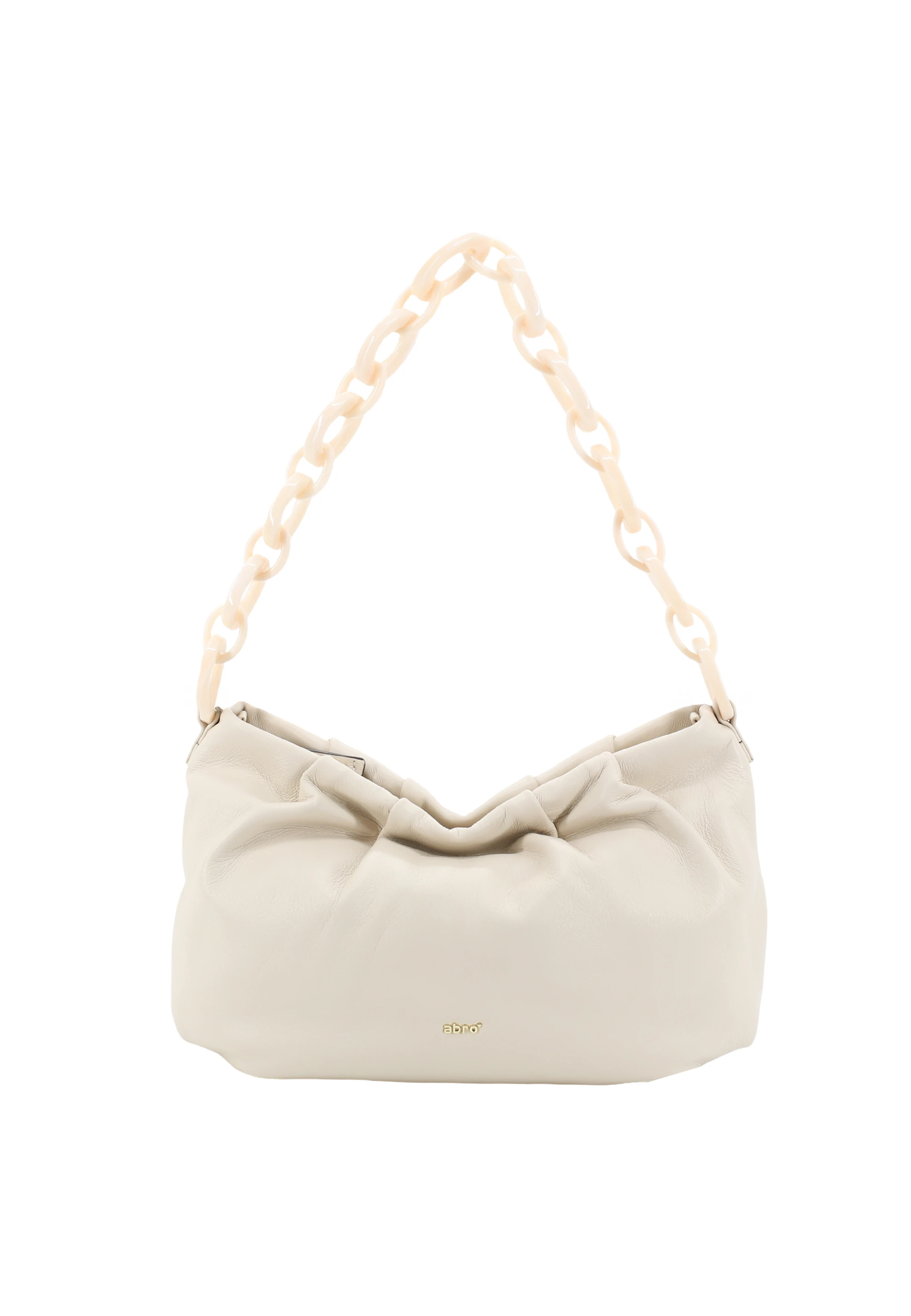 Borsa a spalla DAYA Pelle Piuma lucido