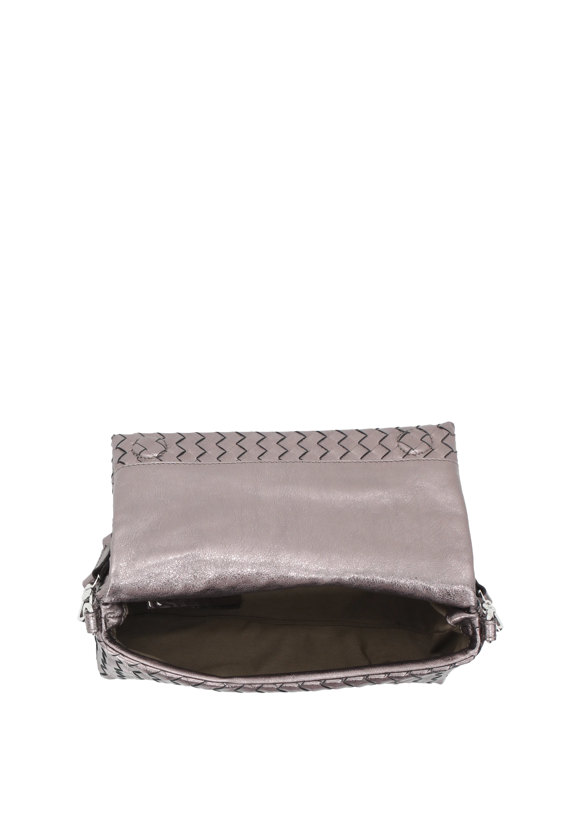 Schultertasche MILA Leder Mimosa weaving