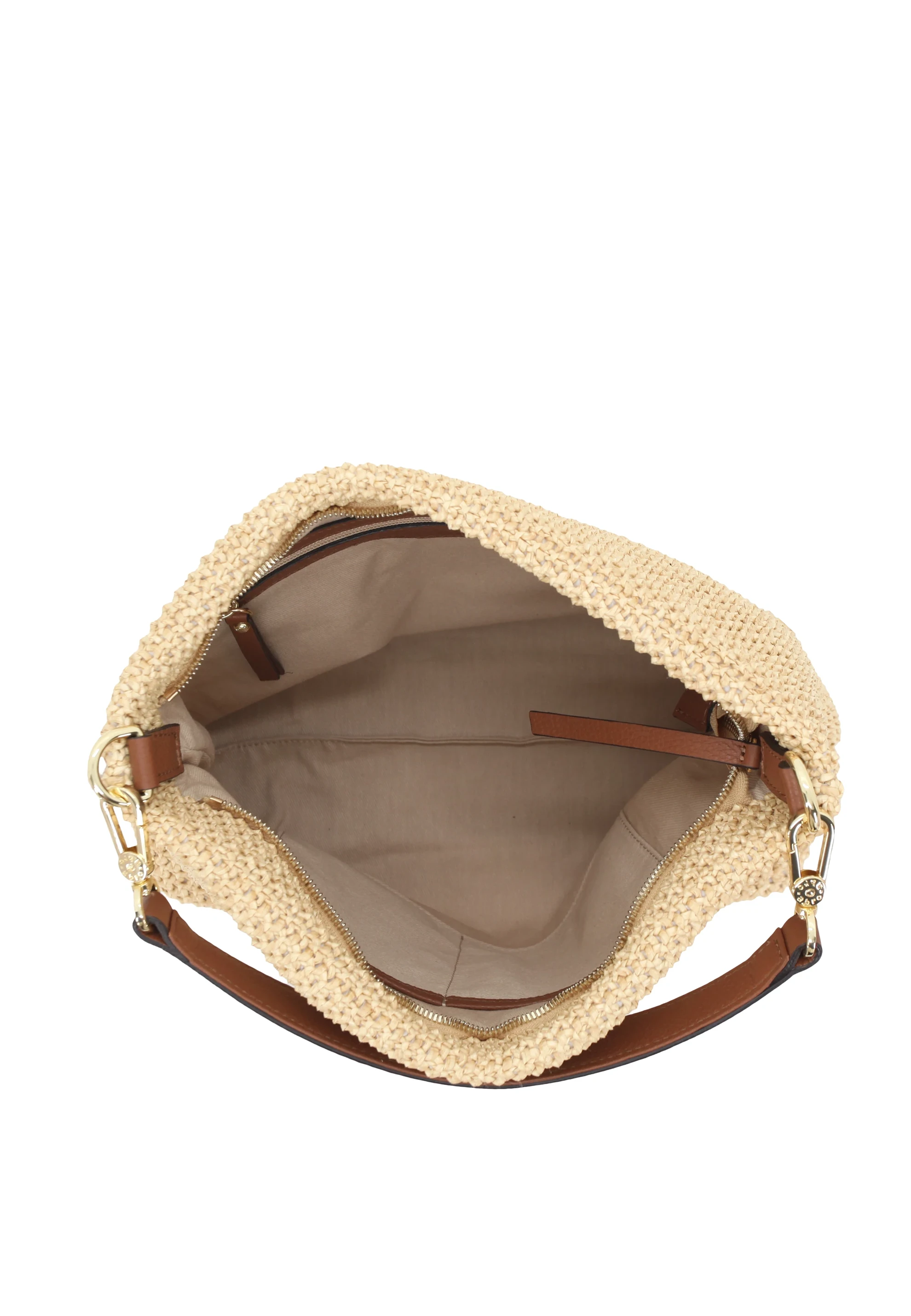 Beutel KAIA Raffia Maglia/Leder