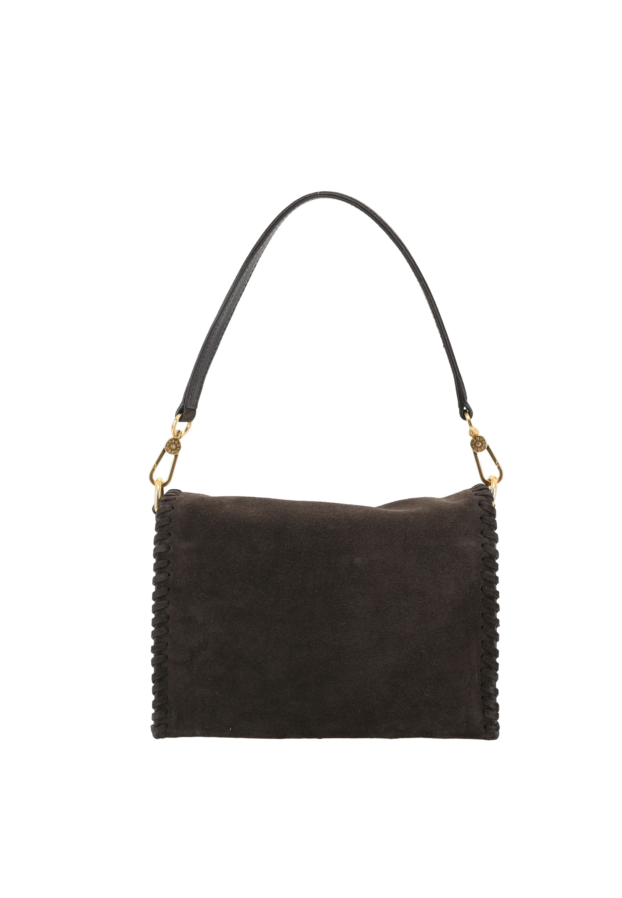 Schultertasche TEMI STITCH Leder Suede