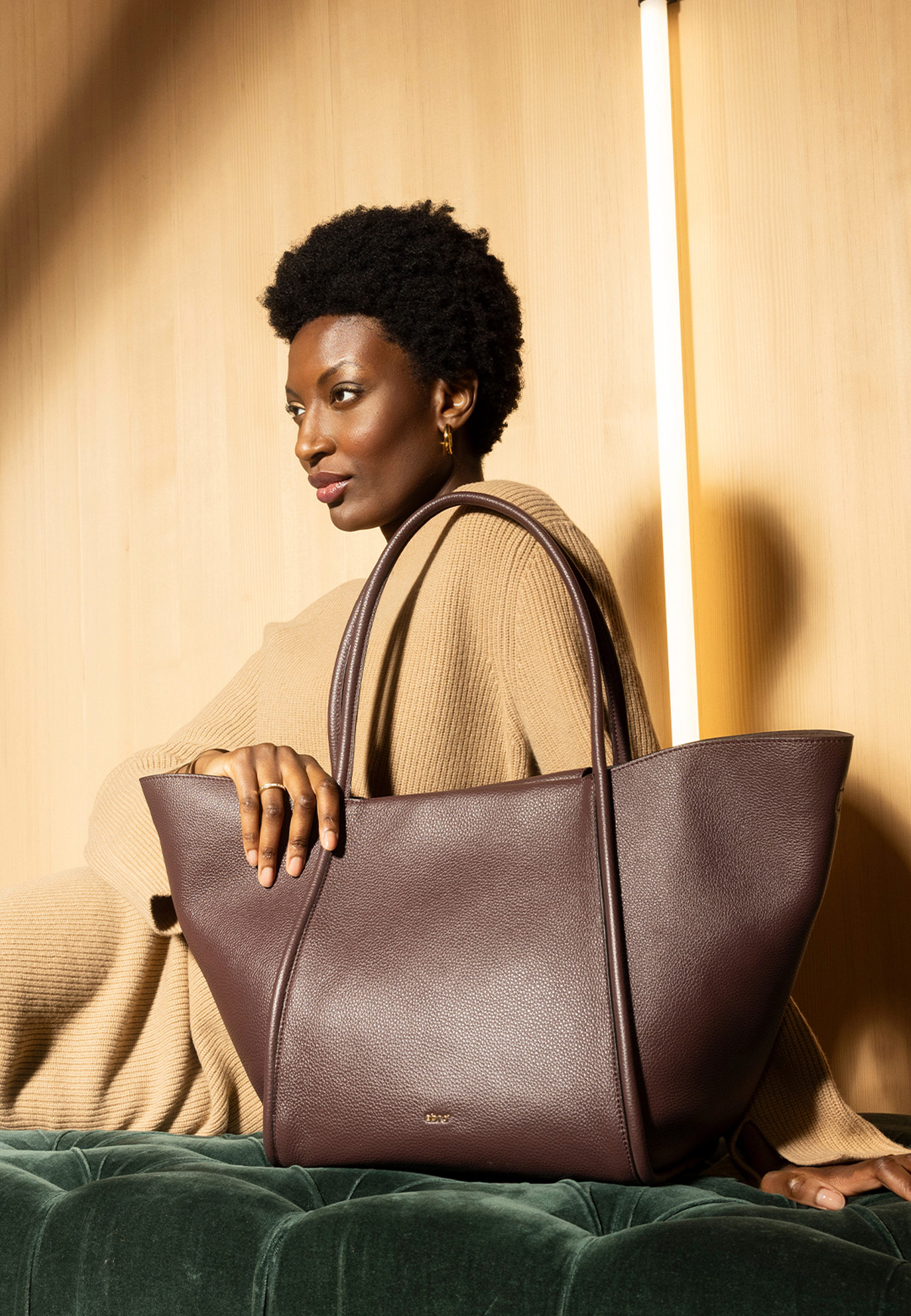 Shopper WILLOW Leder Agave