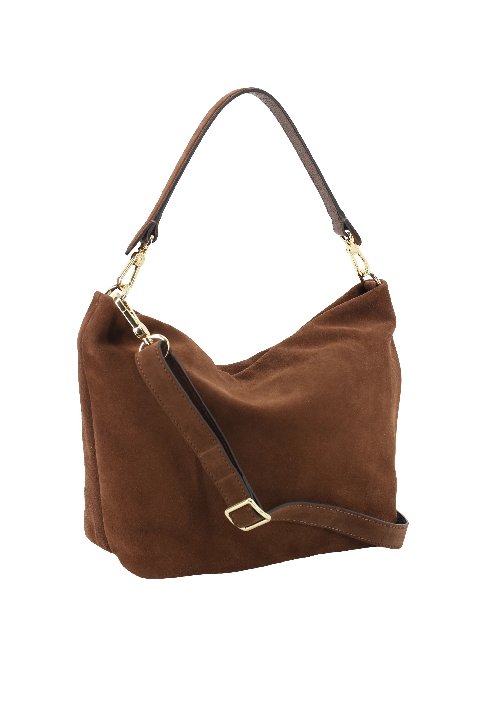 Bolso hobo EBONY Piel Suede