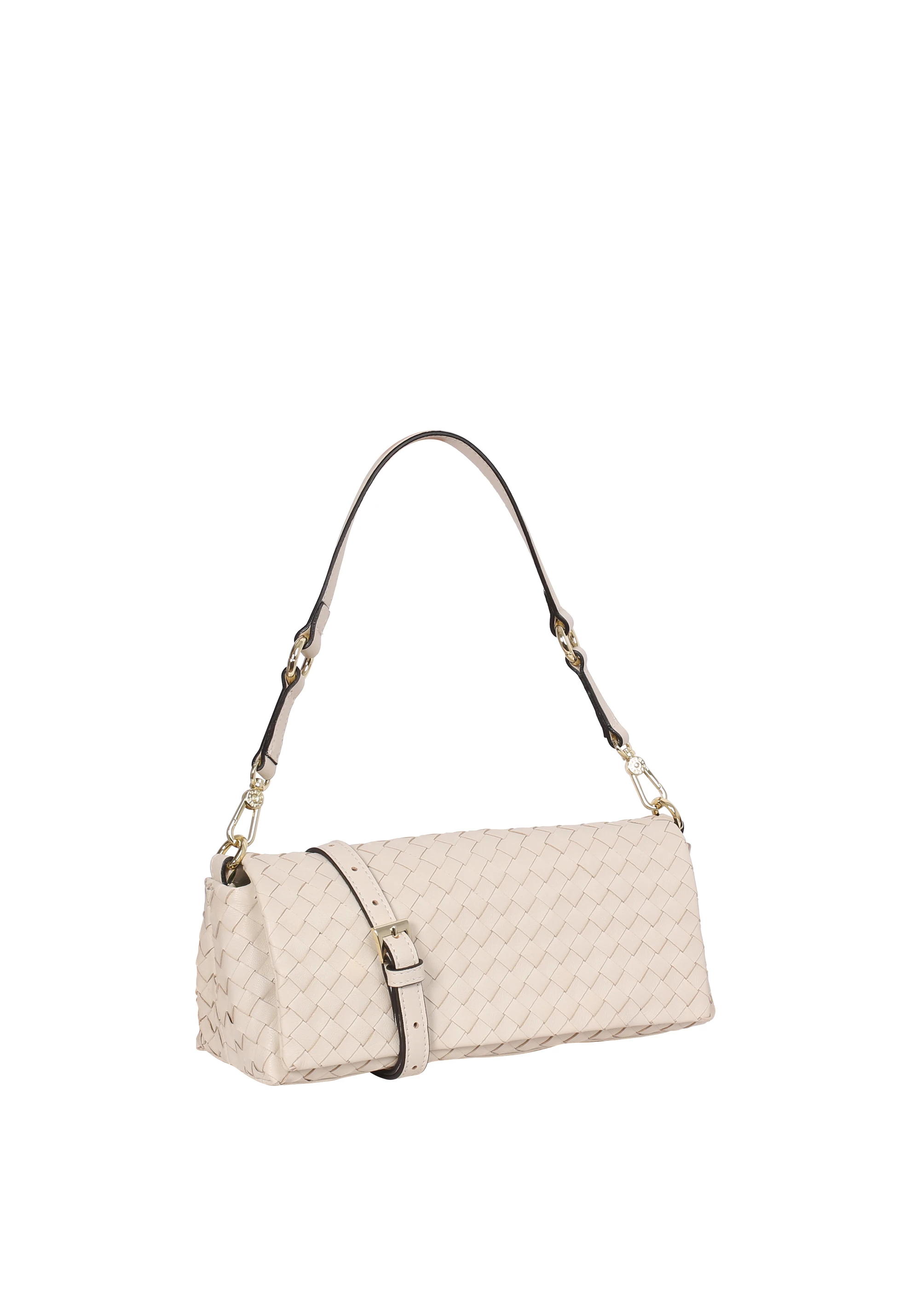 Schultertasche MILA Leder Piuma weaving