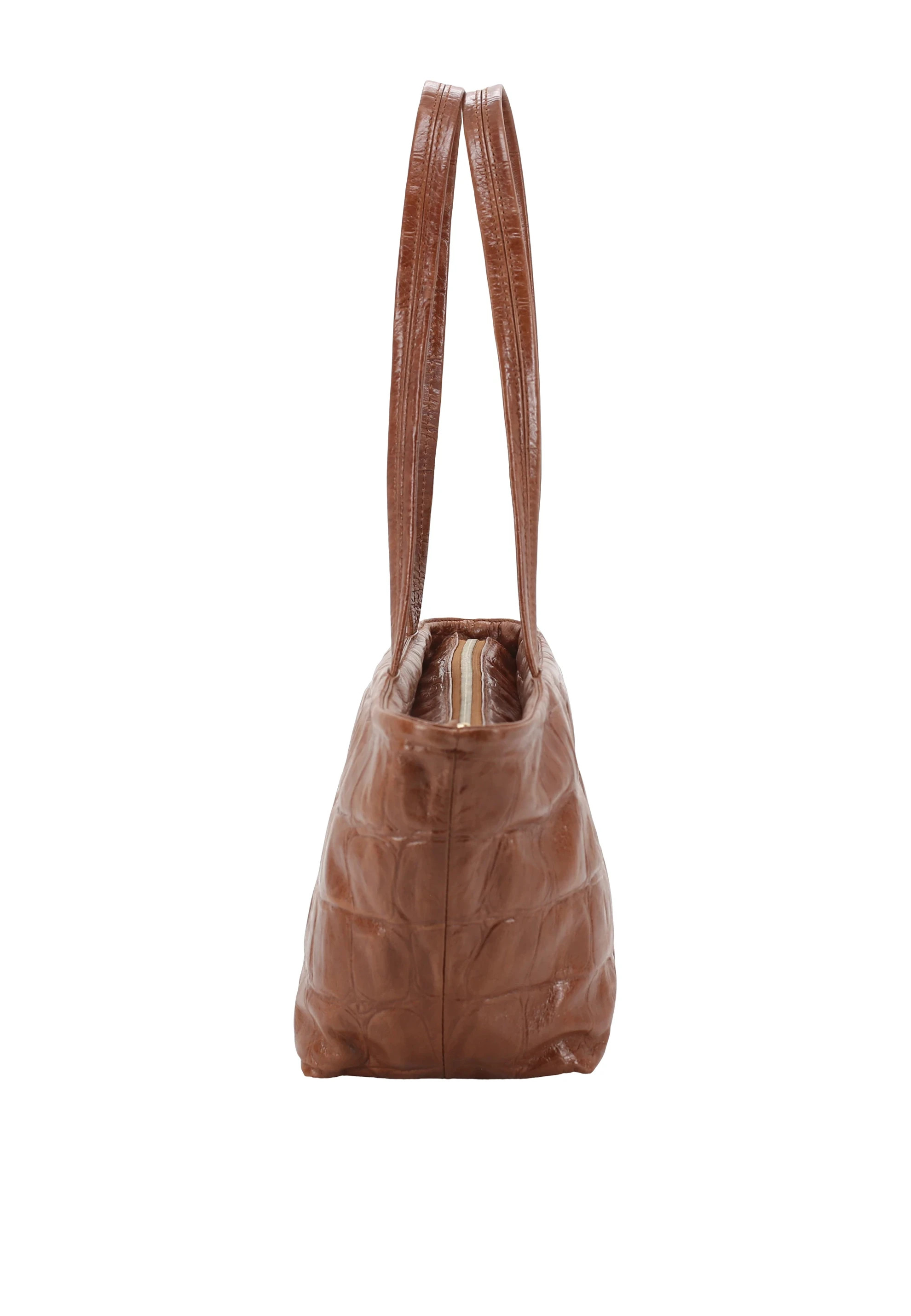 shopper ALBA Leather Maxi Cocco