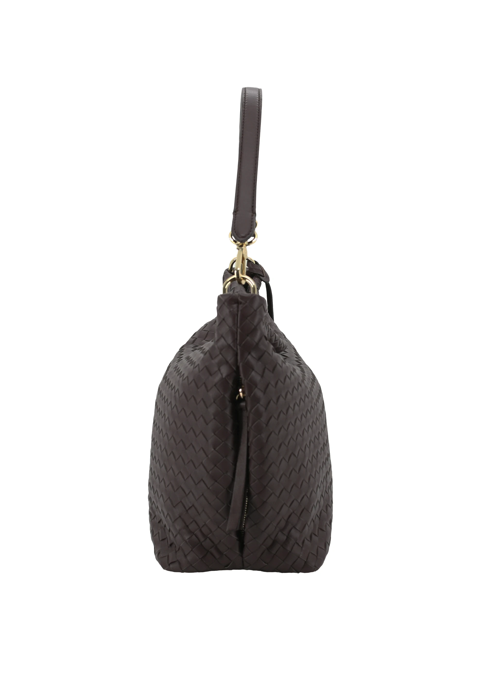 Sacca EBONY Pelle Piuma Weaving