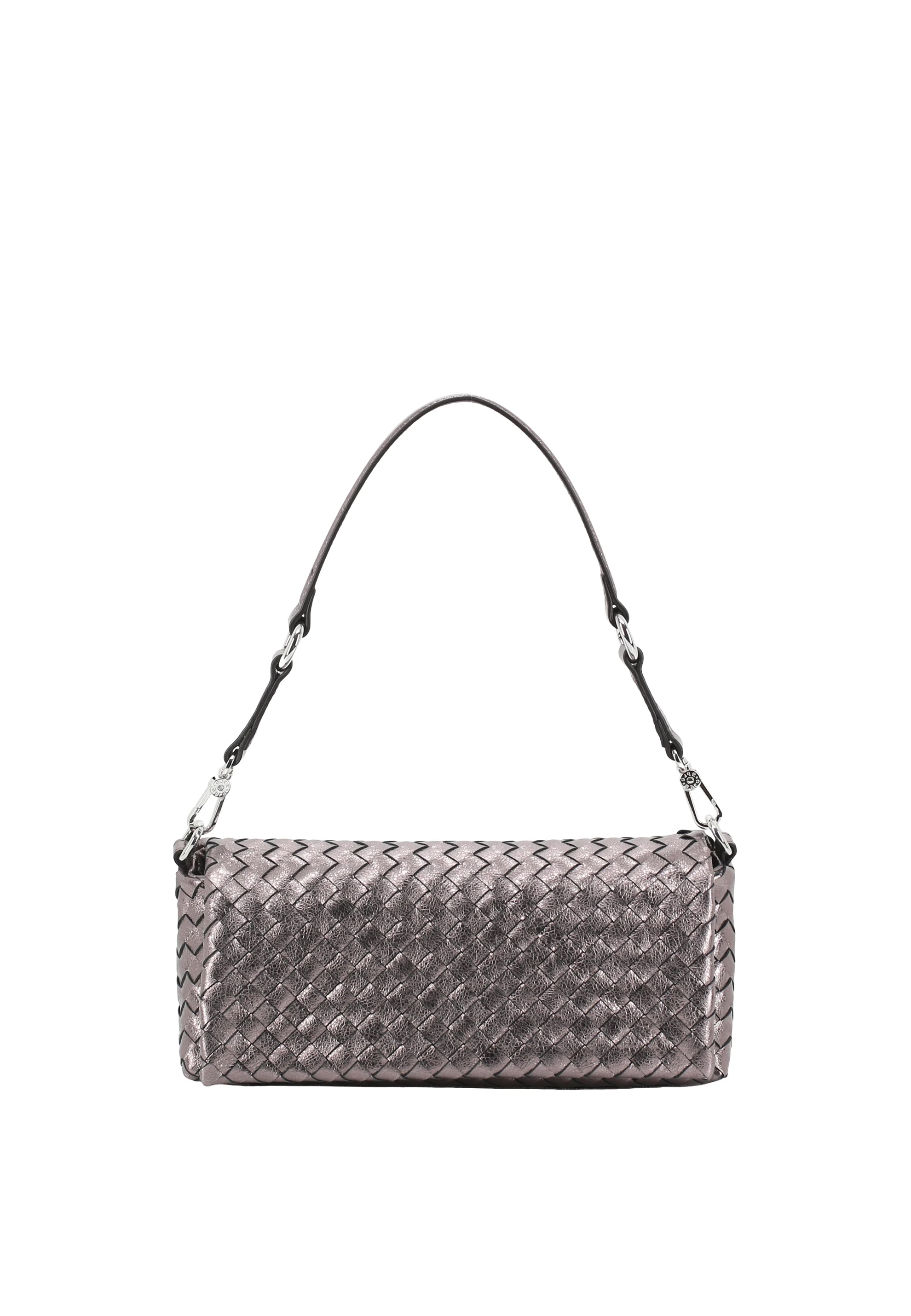 Schultertasche MILA Leder Mimosa weaving