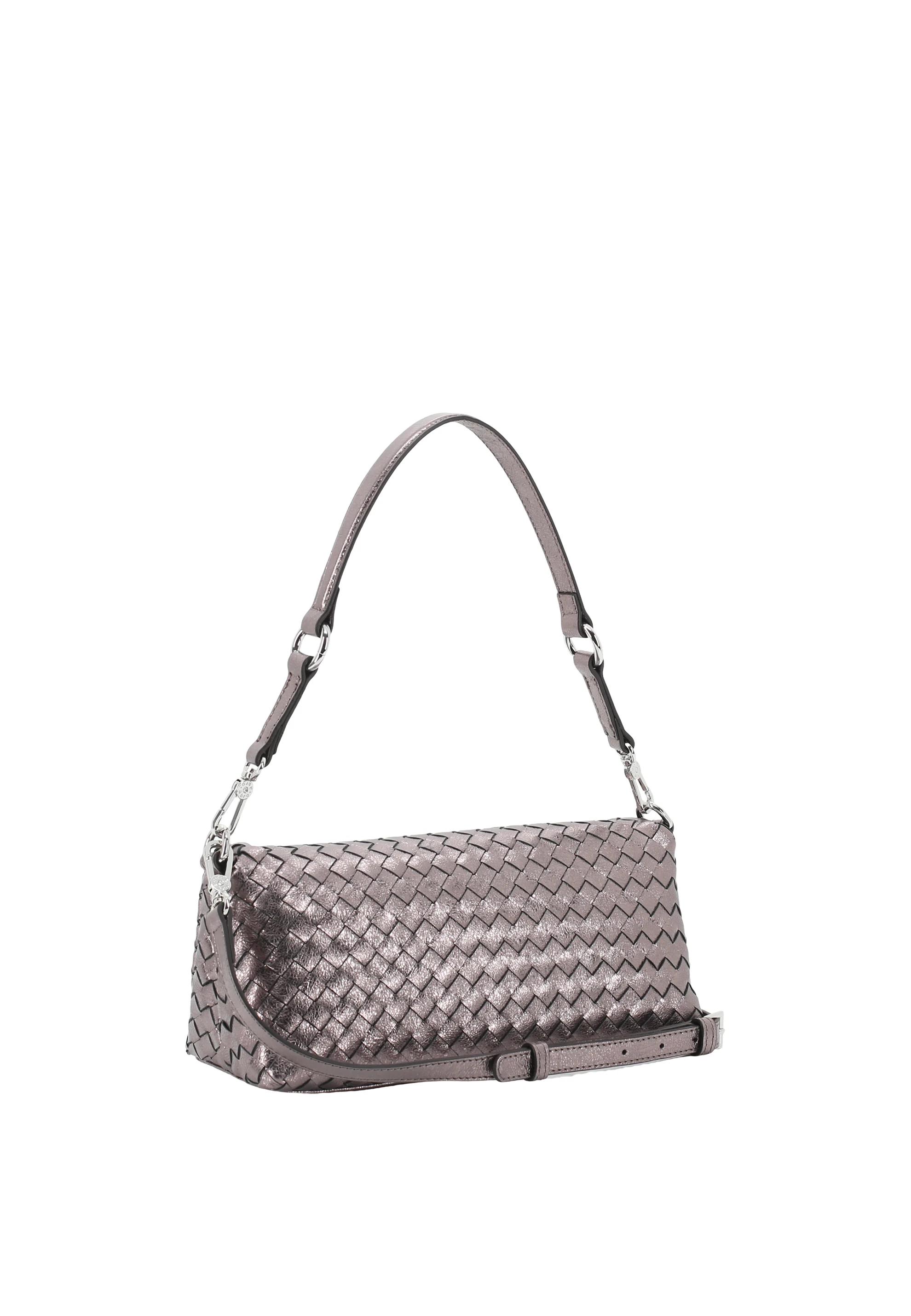 Schultertasche MILA Leder Mimosa weaving