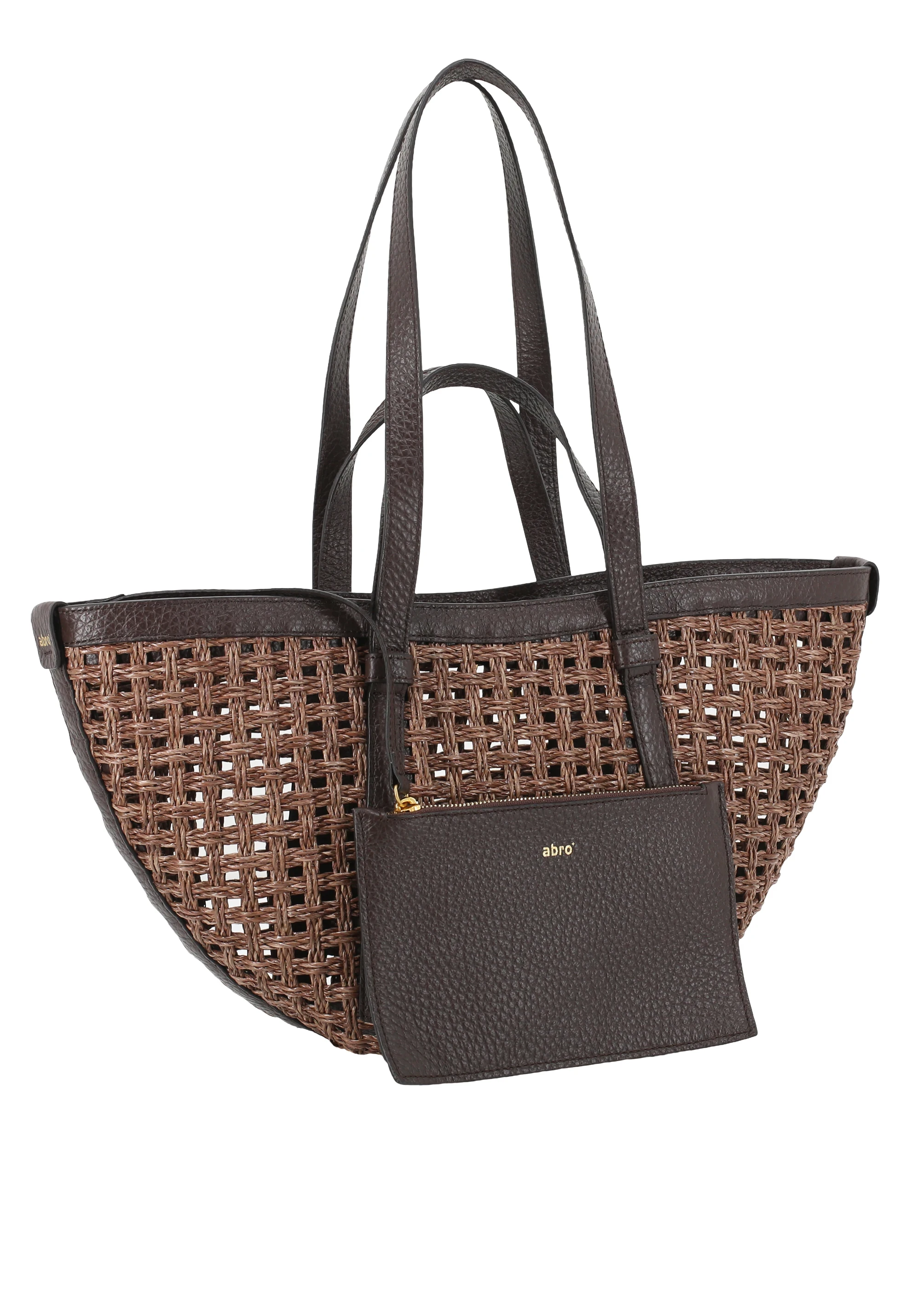 Shopper COSMO medium Raffia/leather