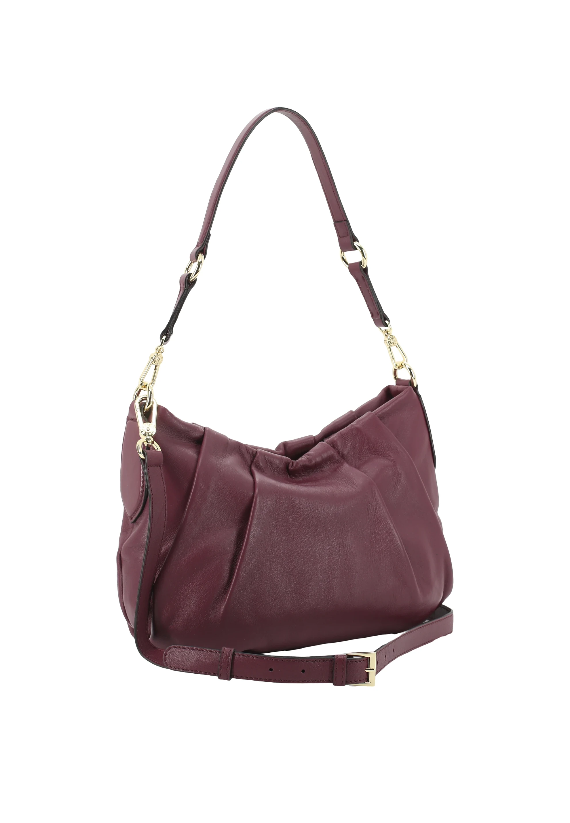 Schultertasche DAYA Leder Piuma lucido