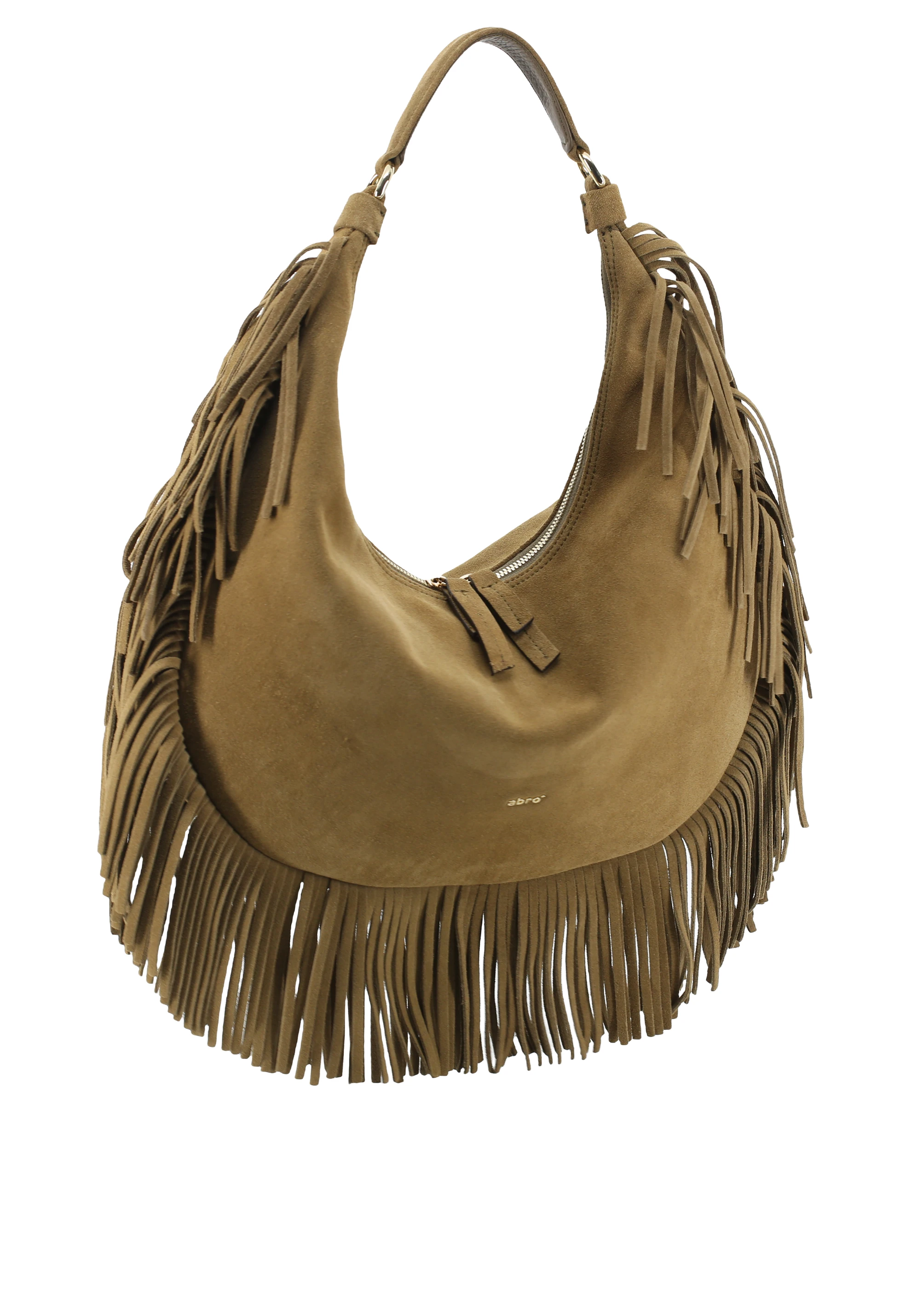 Beutel NANA  Leder Suede fringes