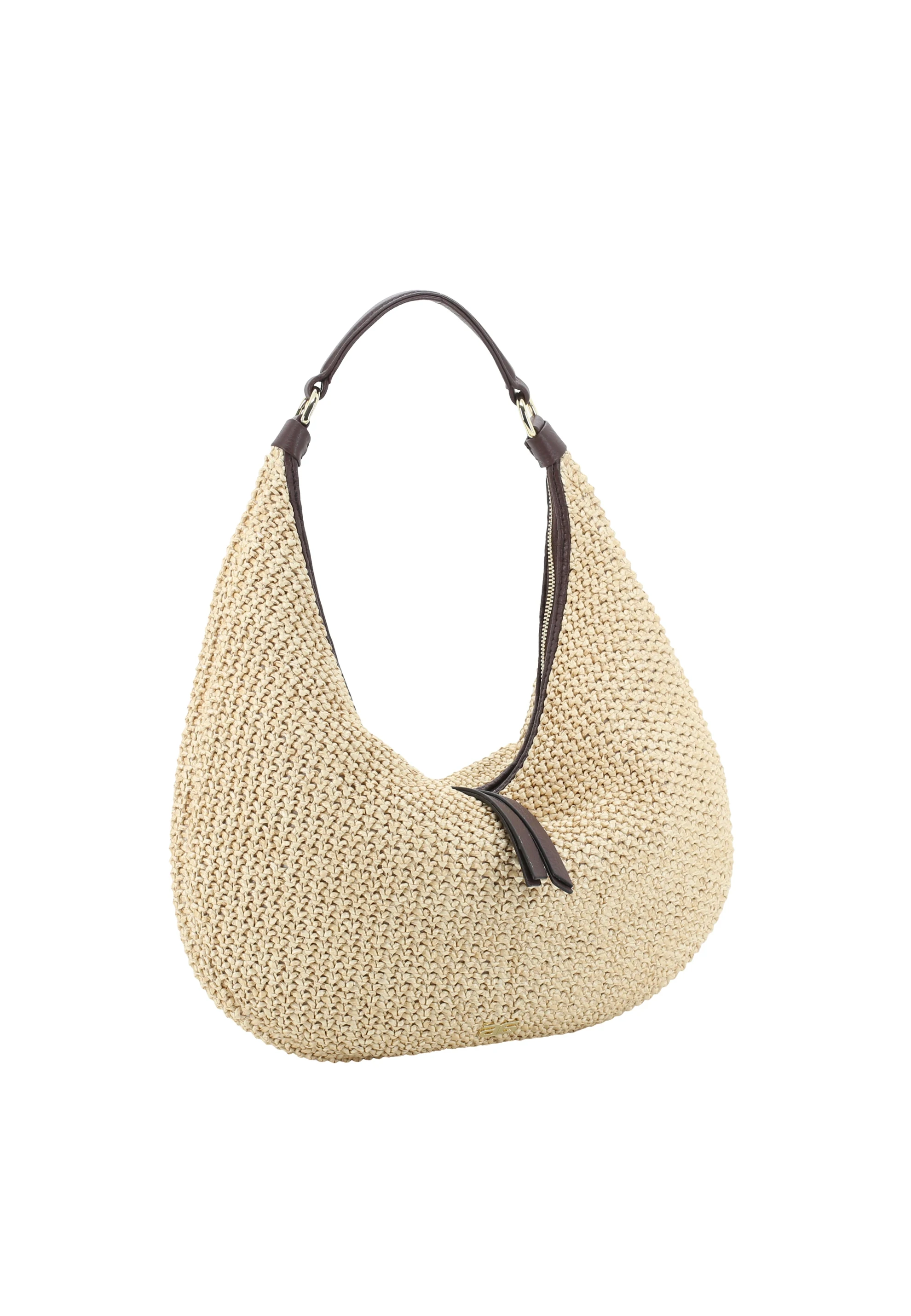 Sac NANA small Raffia Maglia/cuir