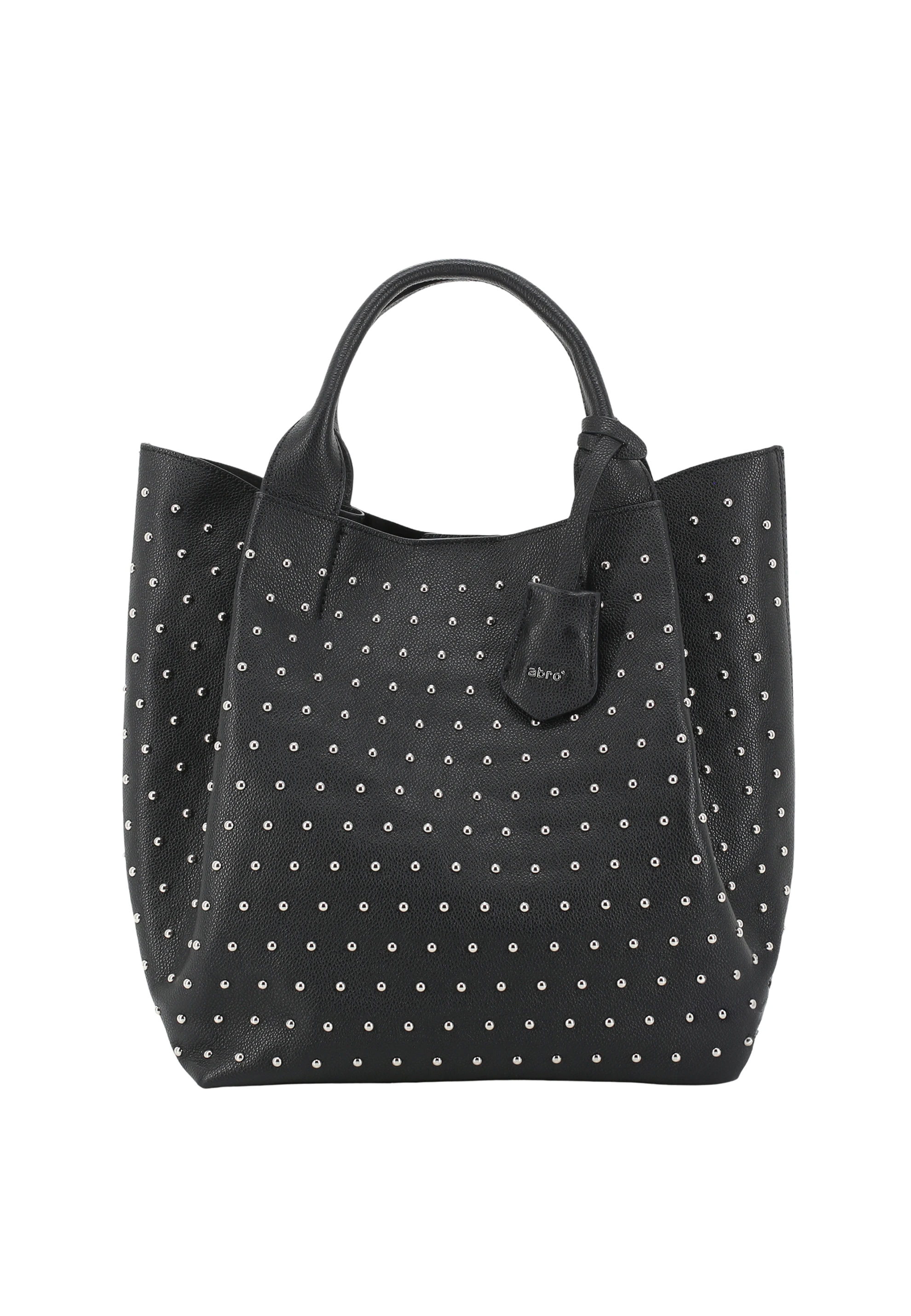 Shopper ESSENTIAL studs medium Leder Agave