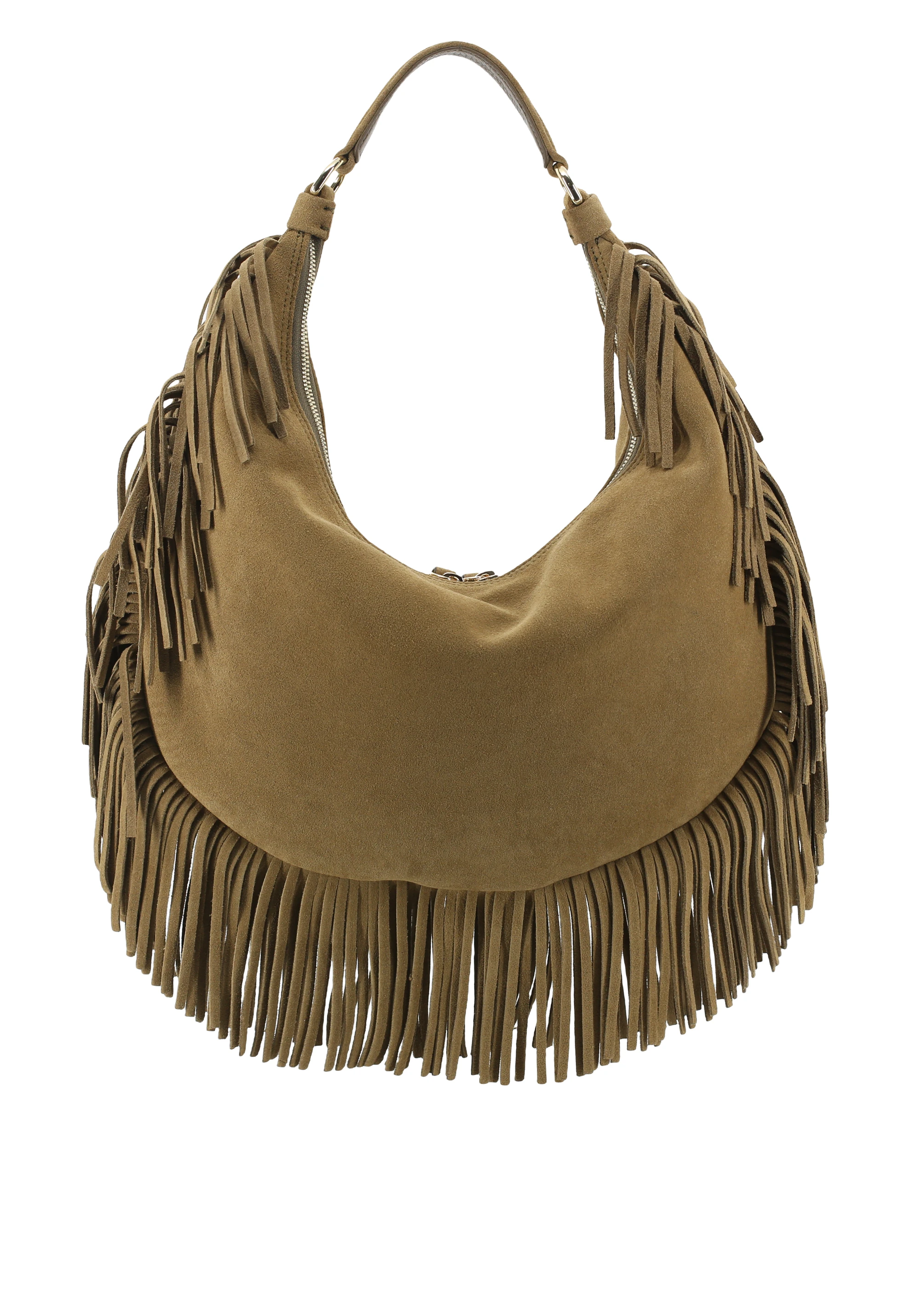 Beutel NANA  Leder Suede fringes