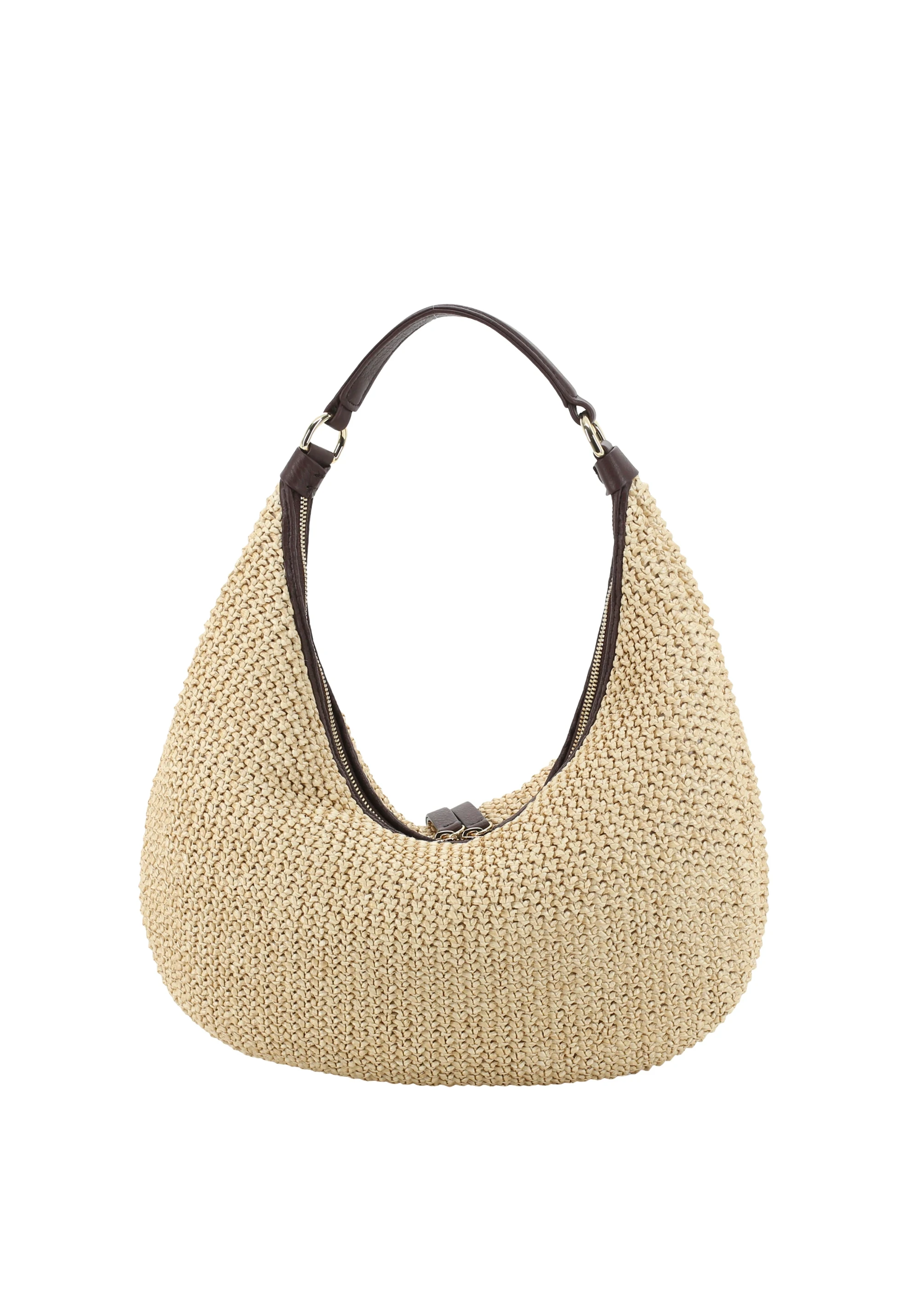 Sac NANA small Raffia Maglia/cuir