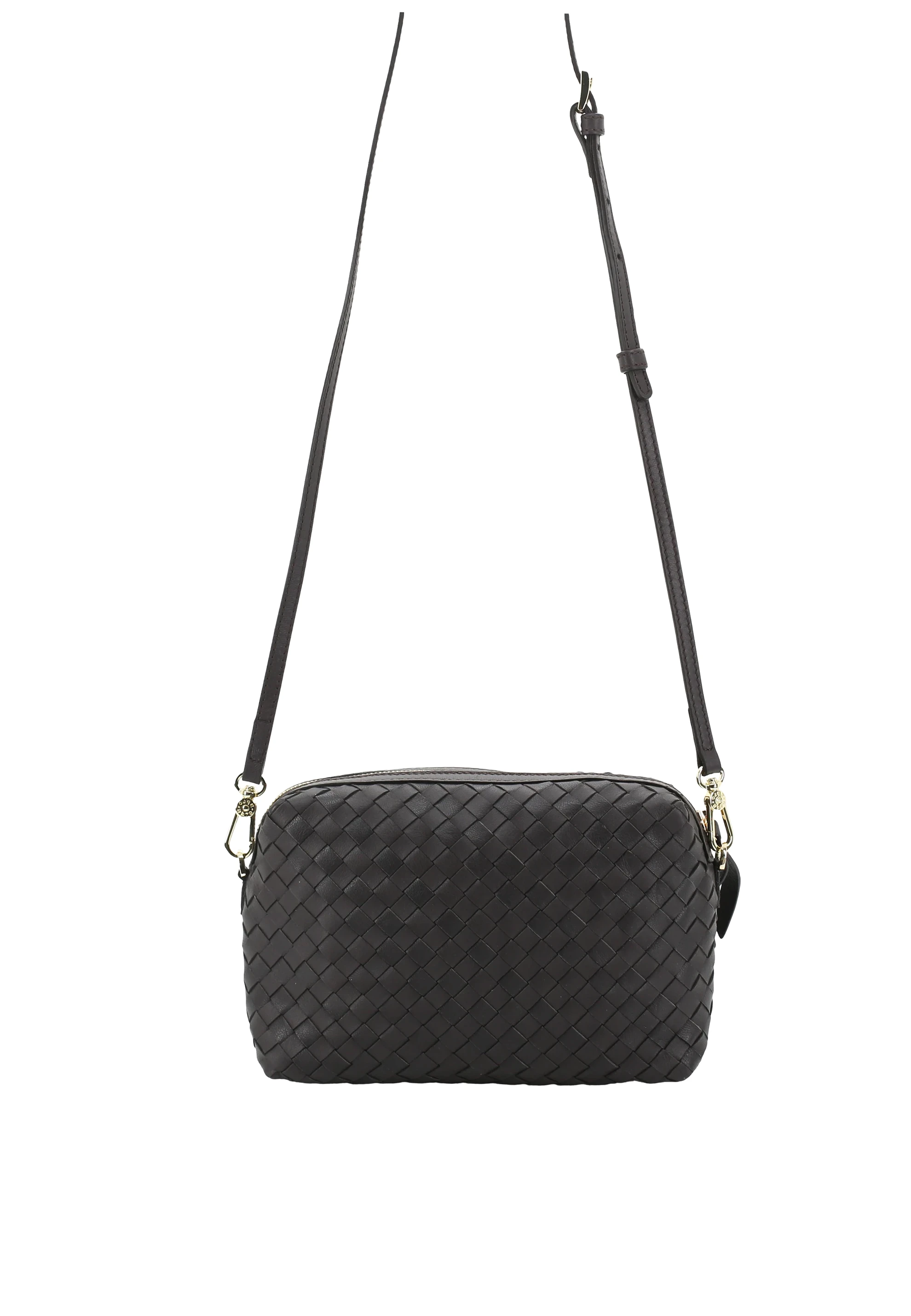 Umhängetasche KAIA Leder Piuma woven