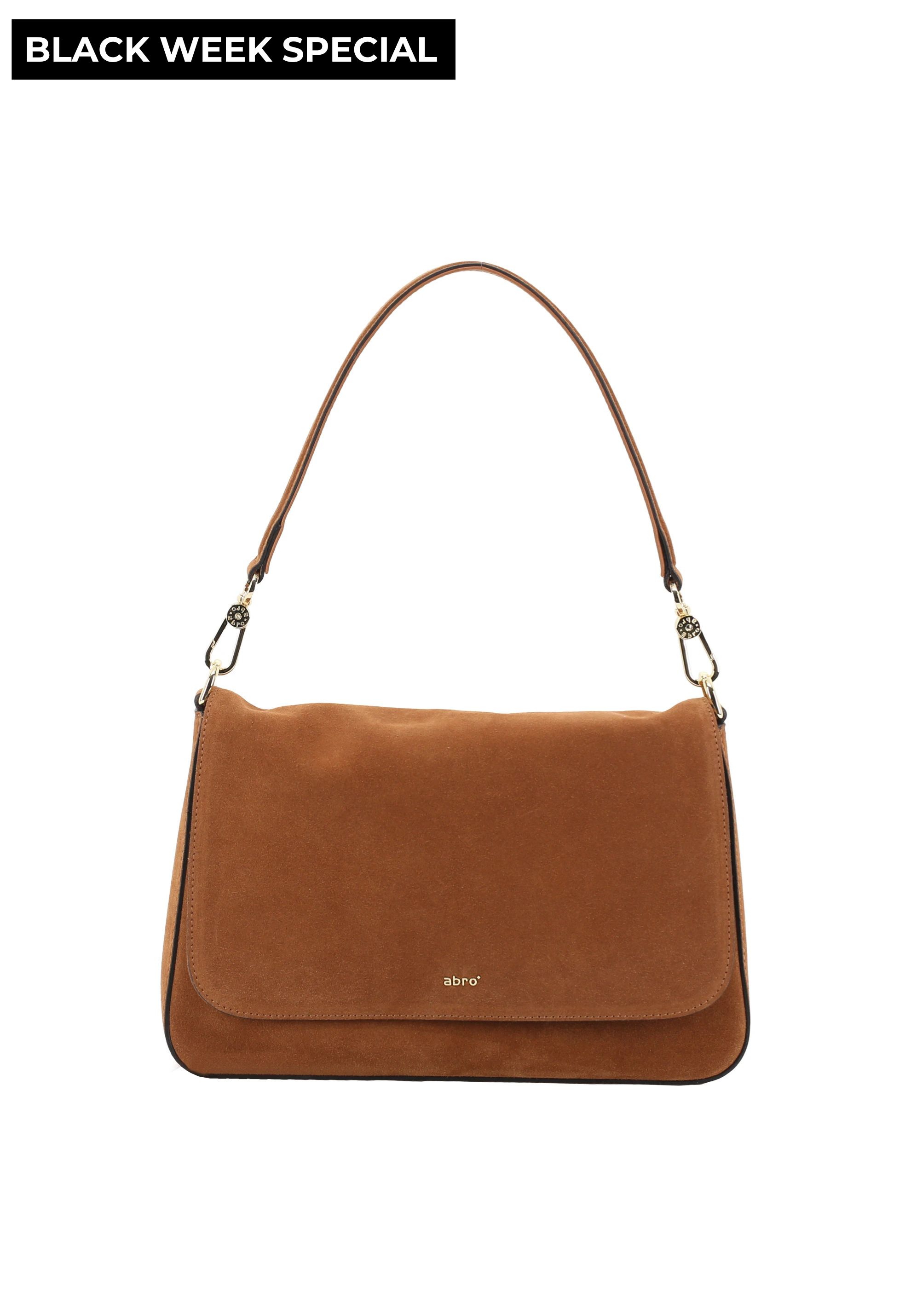 Schultertasche LULU Leder Suede