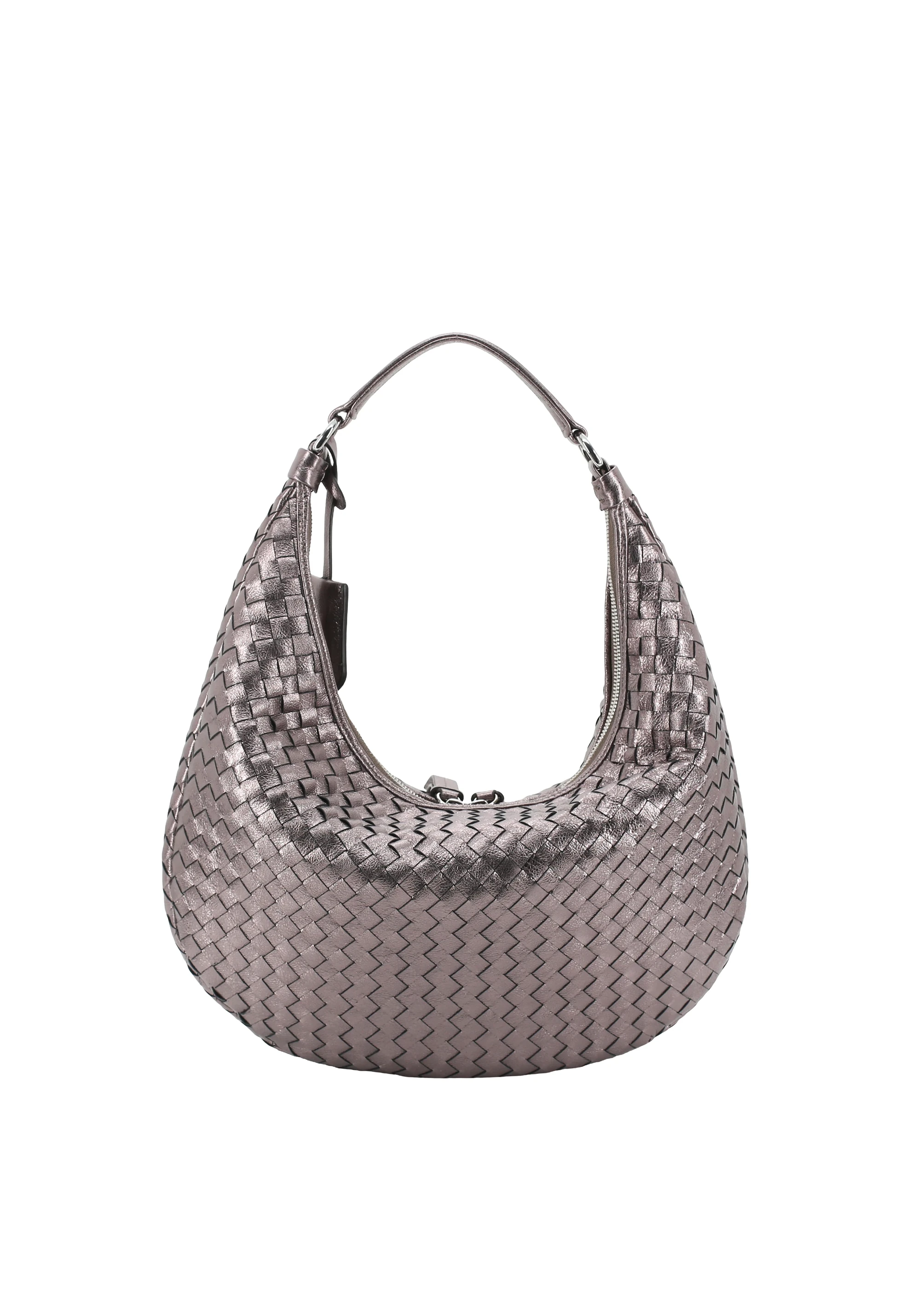 Beutel NANA small Leder Mimosa weaving