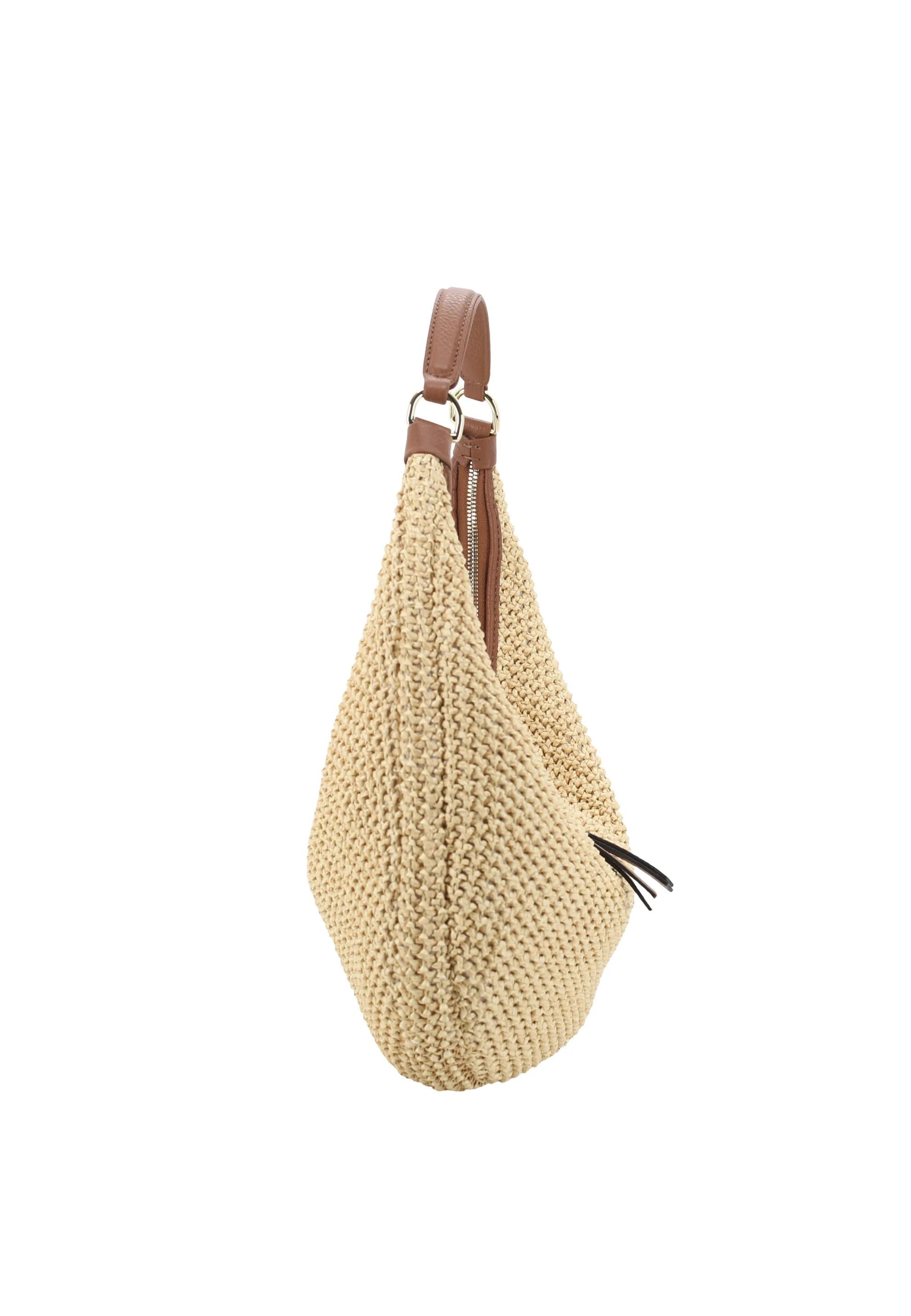 Beutel NANA small Raffia Maglia/Leder