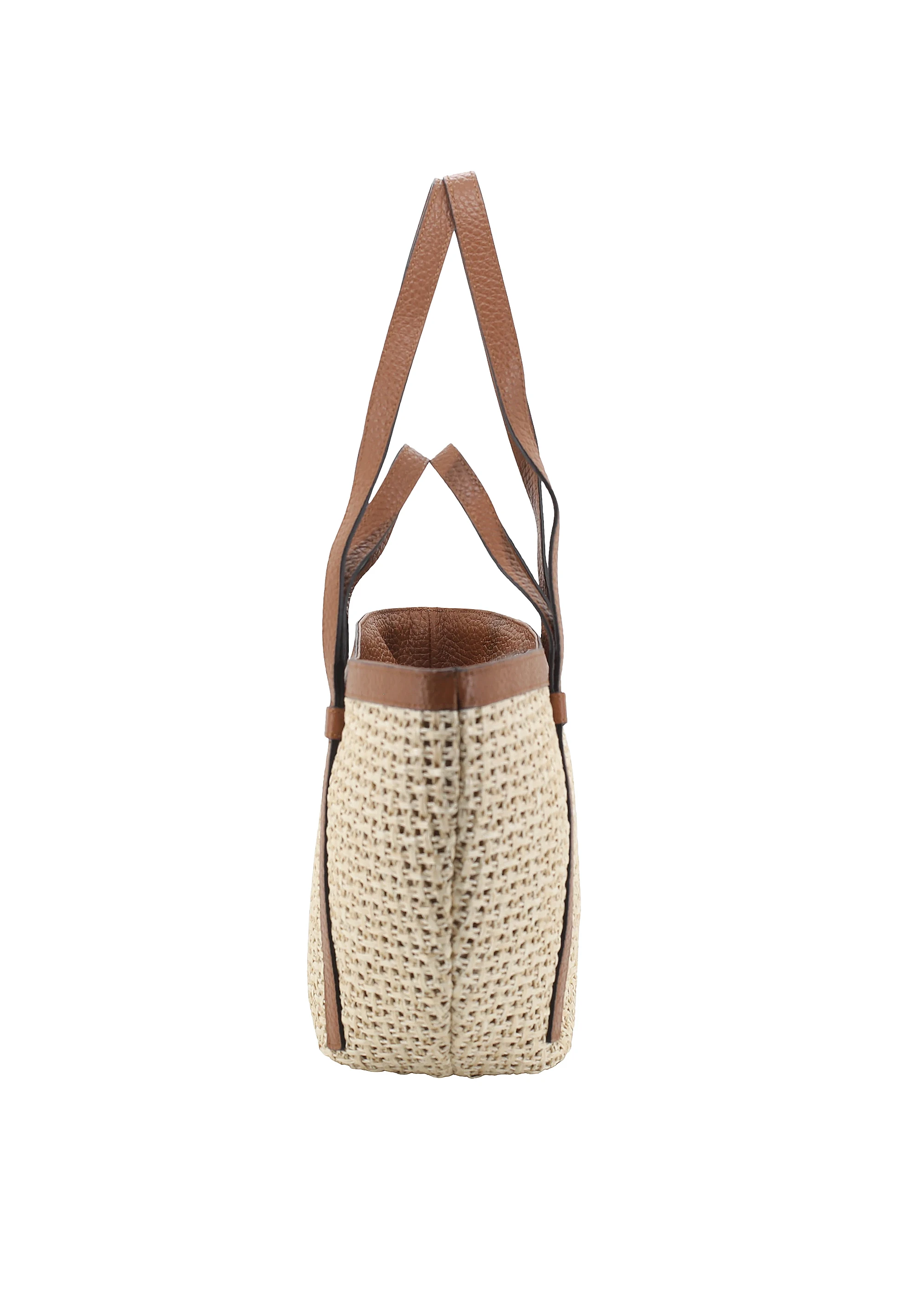 Shopper COSMO medium Raffia/leather