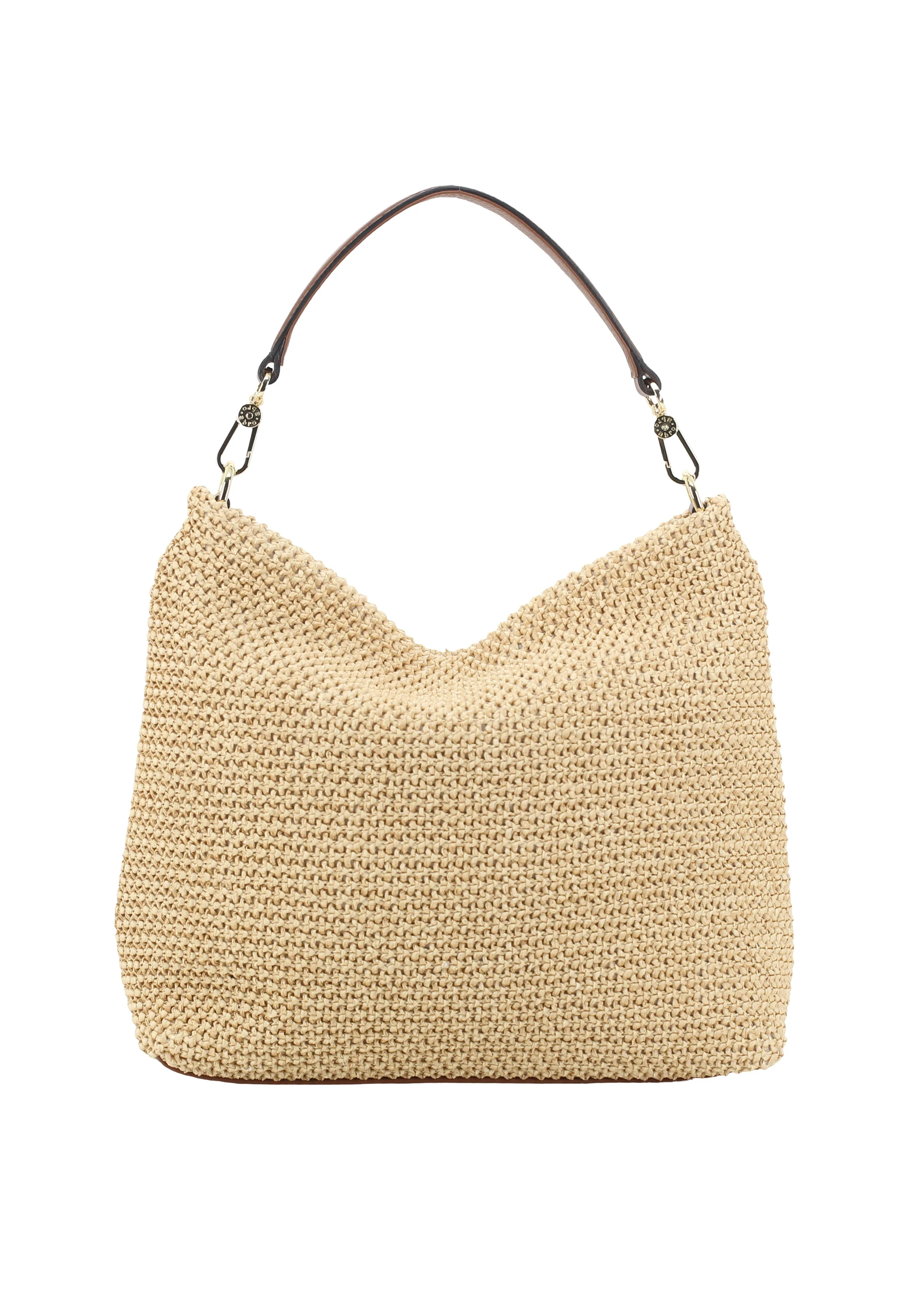 Beutel KAIA Raffia Maglia/Leder