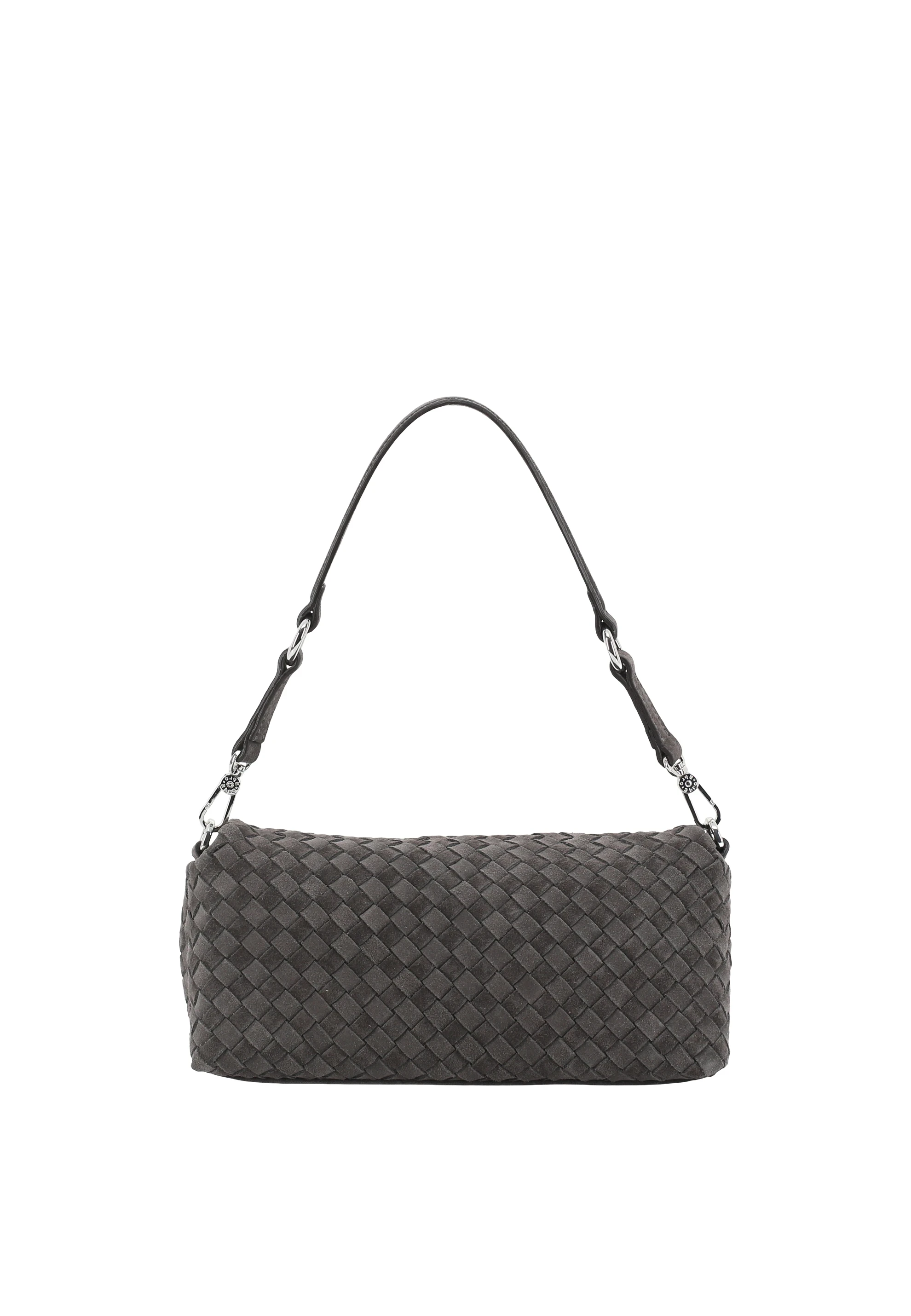Schultertasche MILA Leder Suede weaving