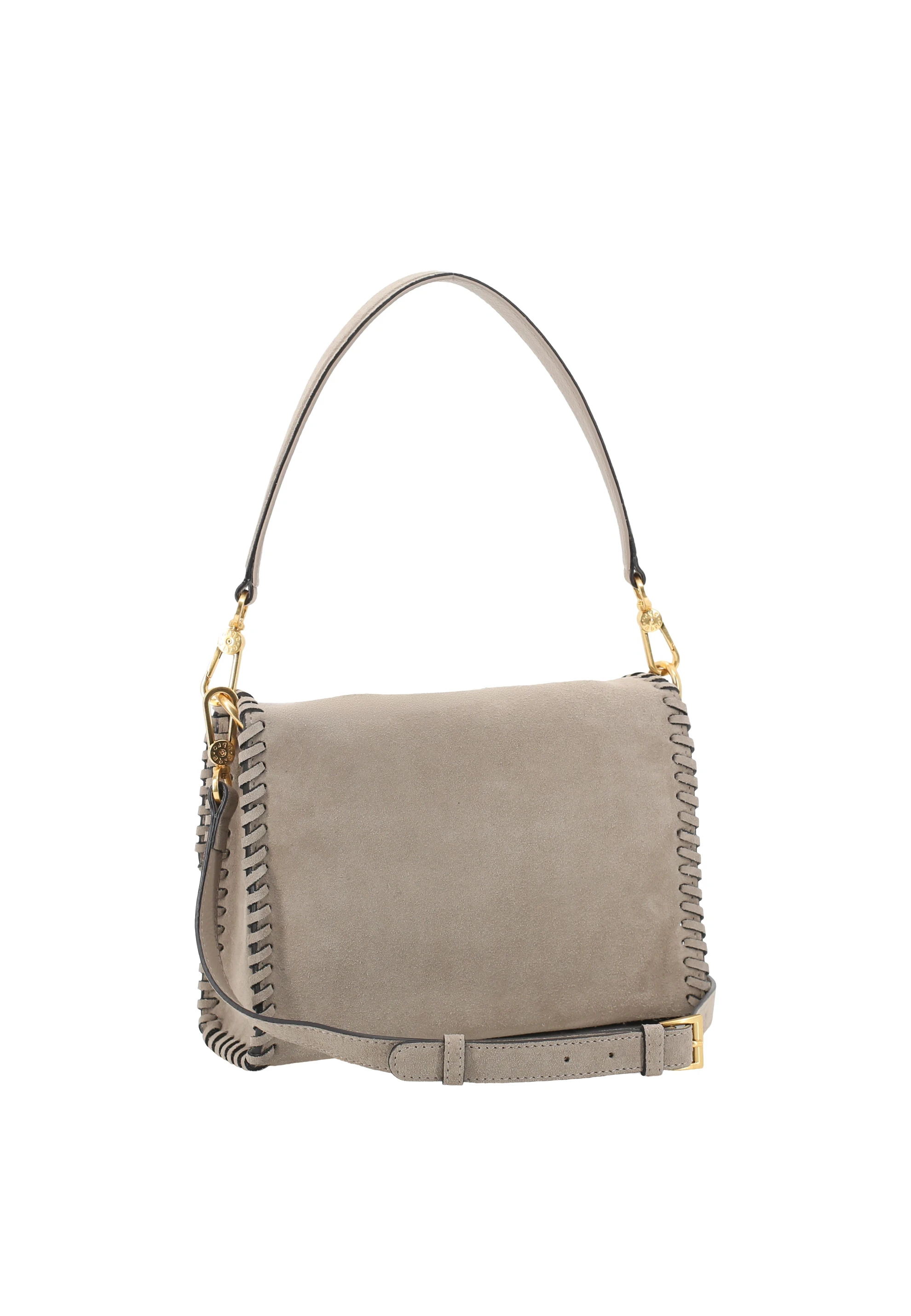 Shoulder bag TEMI STITCH Leather Suede