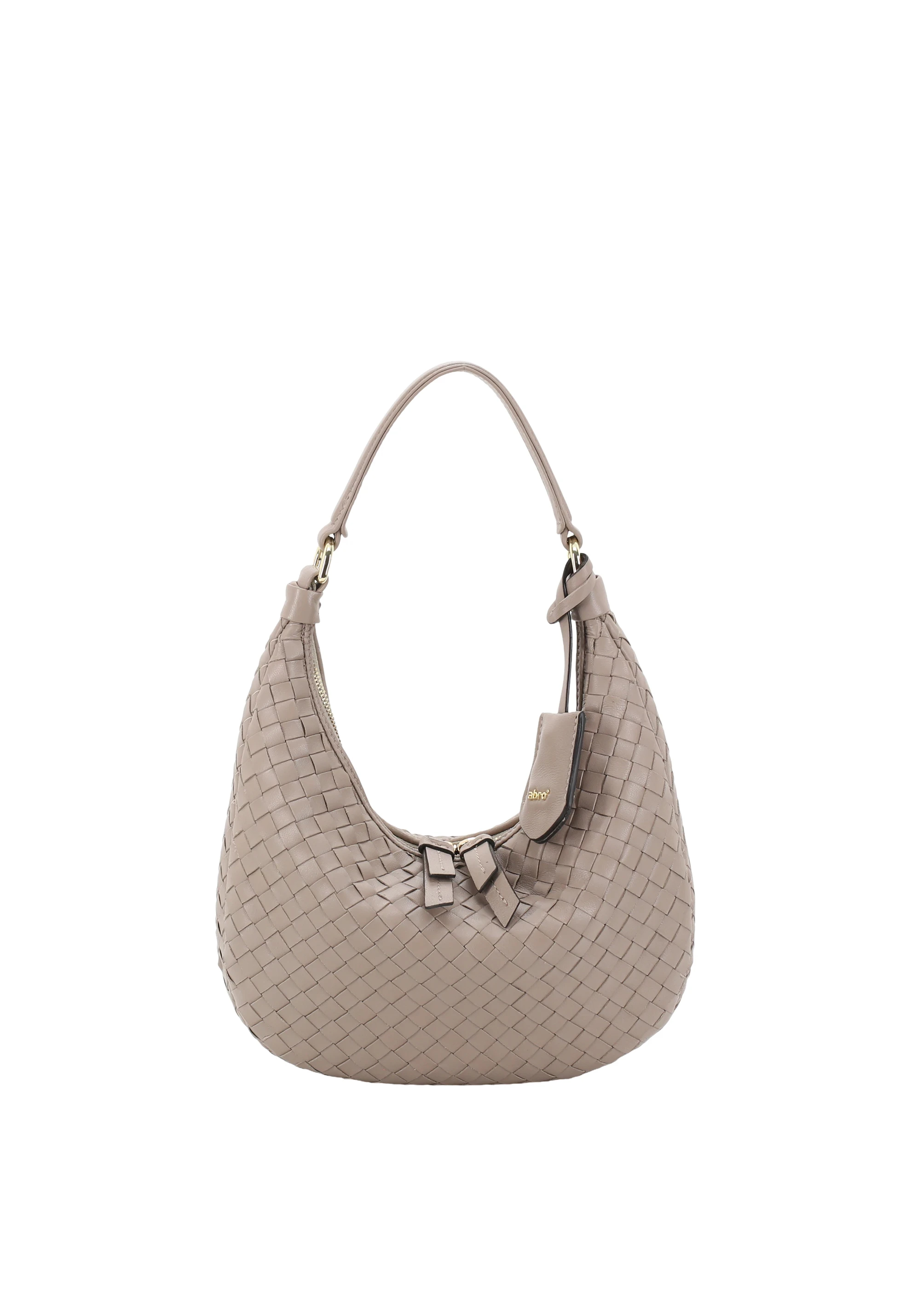 Beutel NANA mini Leder Piuma weaving