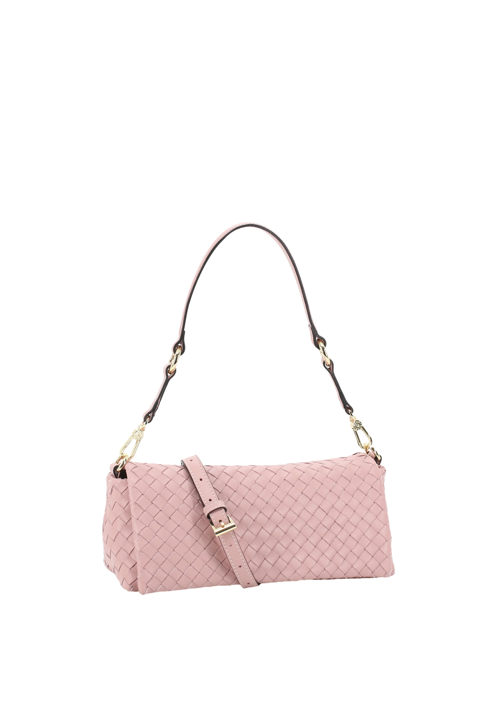 Shoulderbag MILA Leather Piuma weaving
