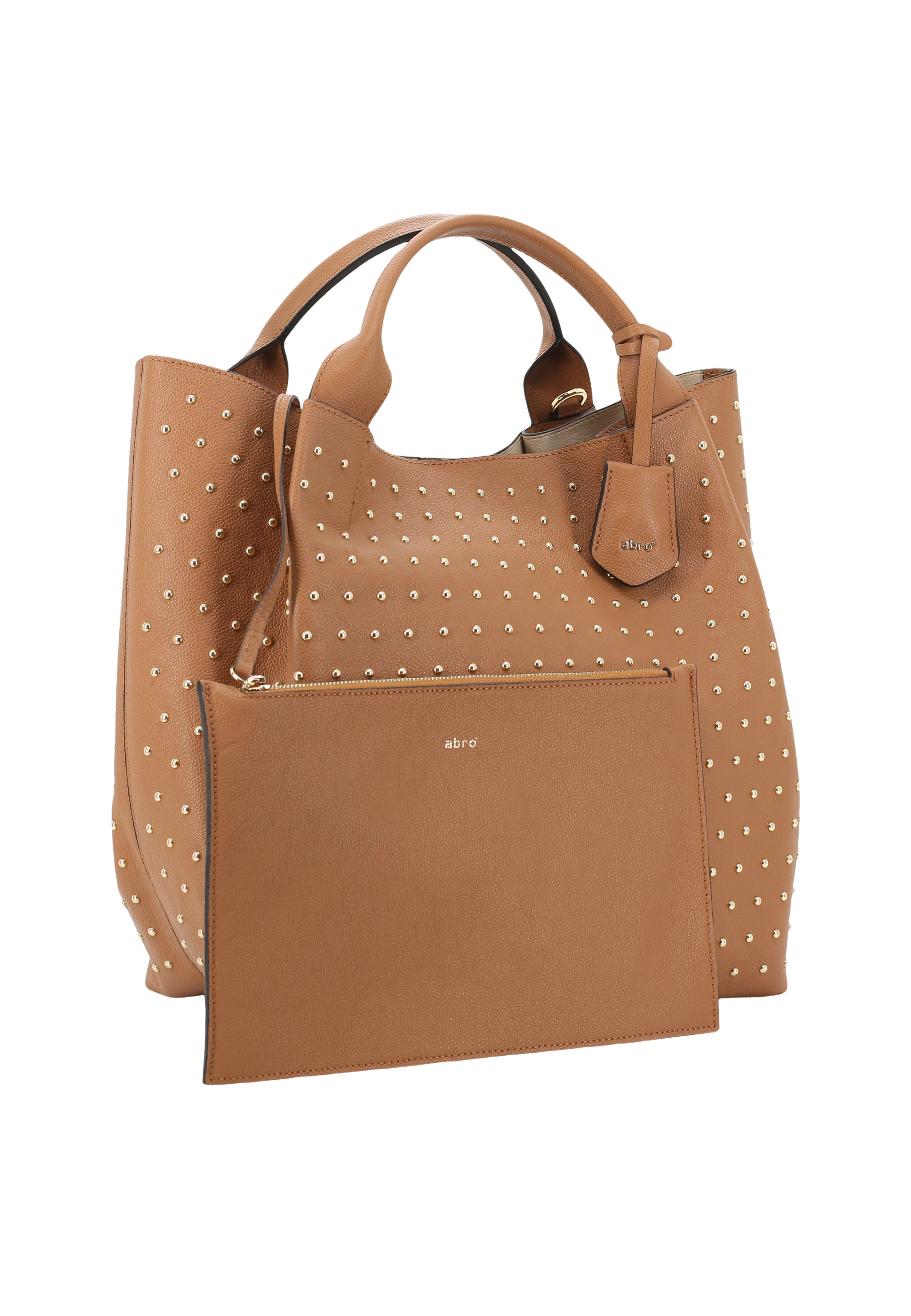 Shopper ESSENTIAL studs large Leder Agave