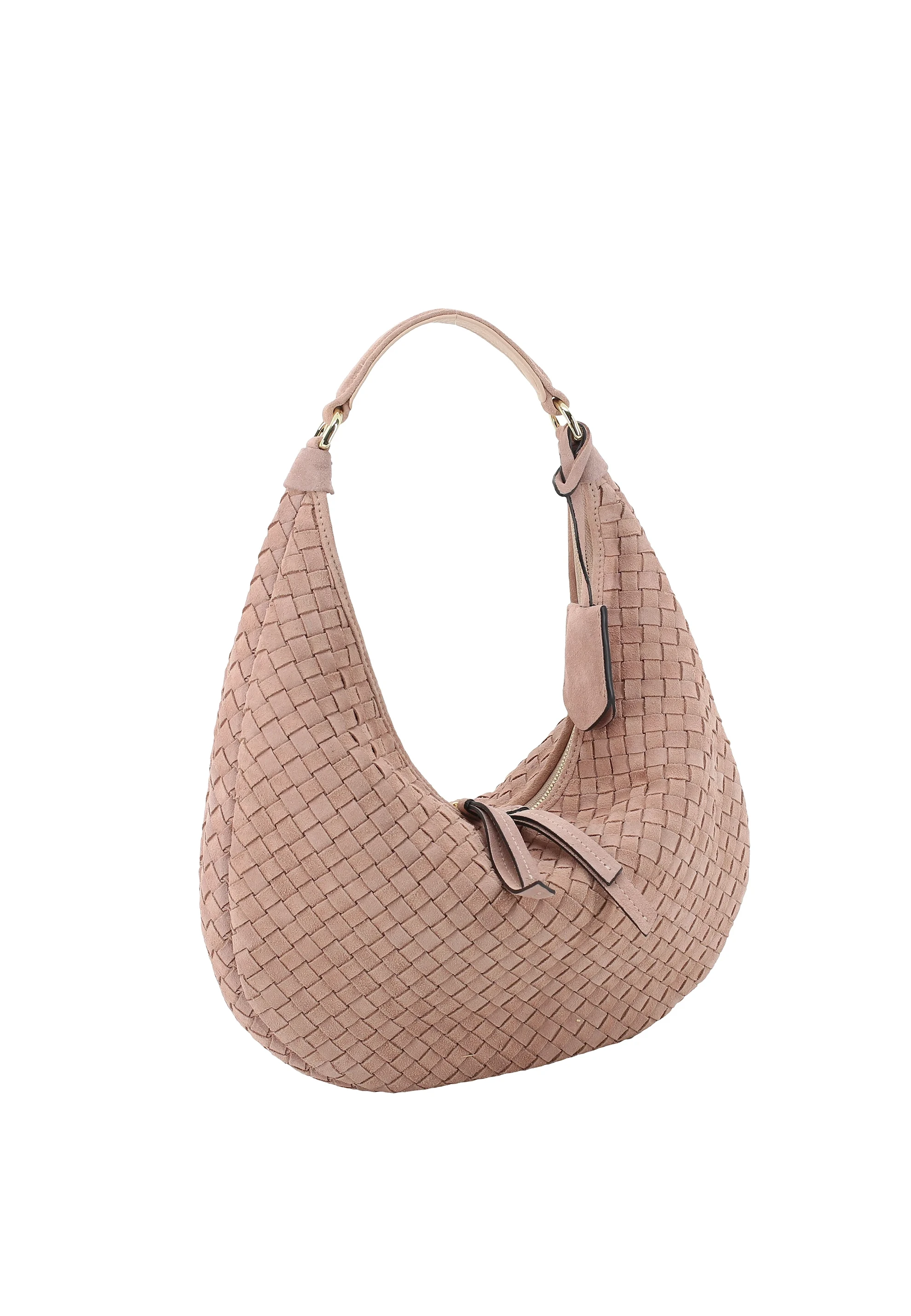 Sacca NANA small Pelle Suede weaving