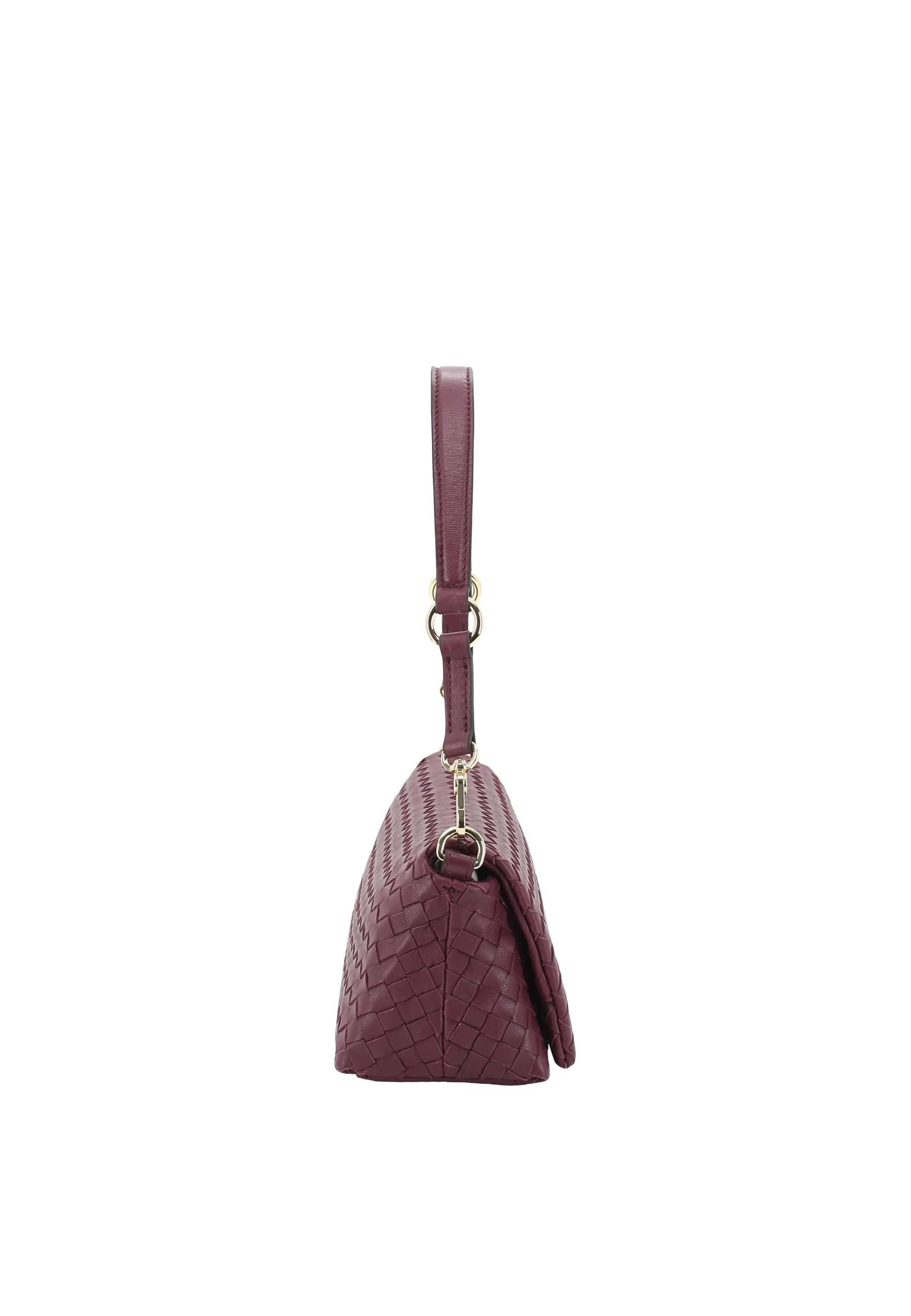 Shoulder bag MILA Leather Piuma weaving