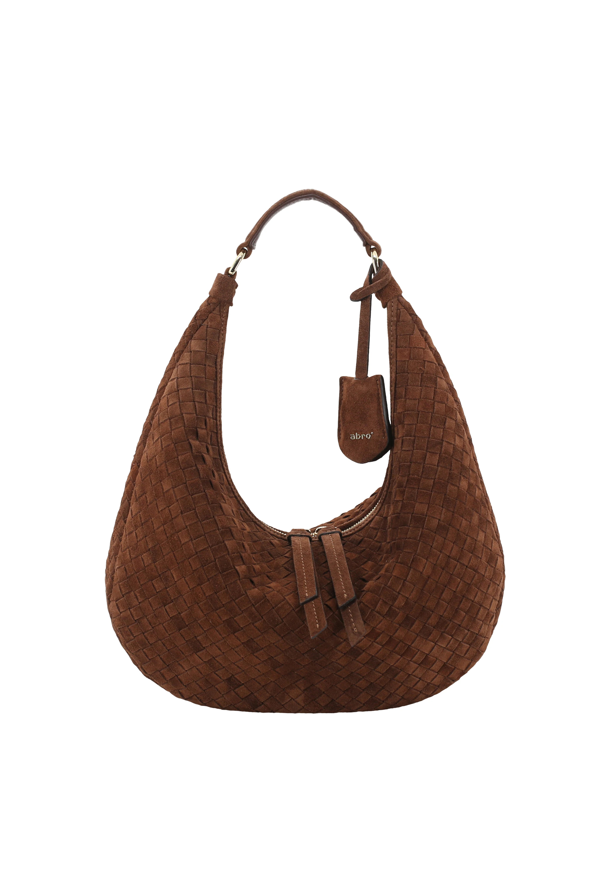 Sac NANA small Cuir Suede woven