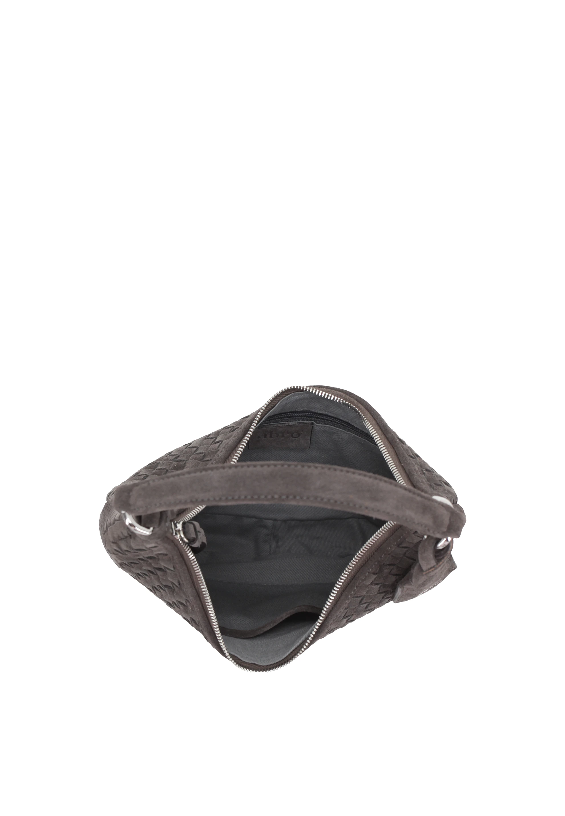 Beutel NANA mini Leder Suede weaving
