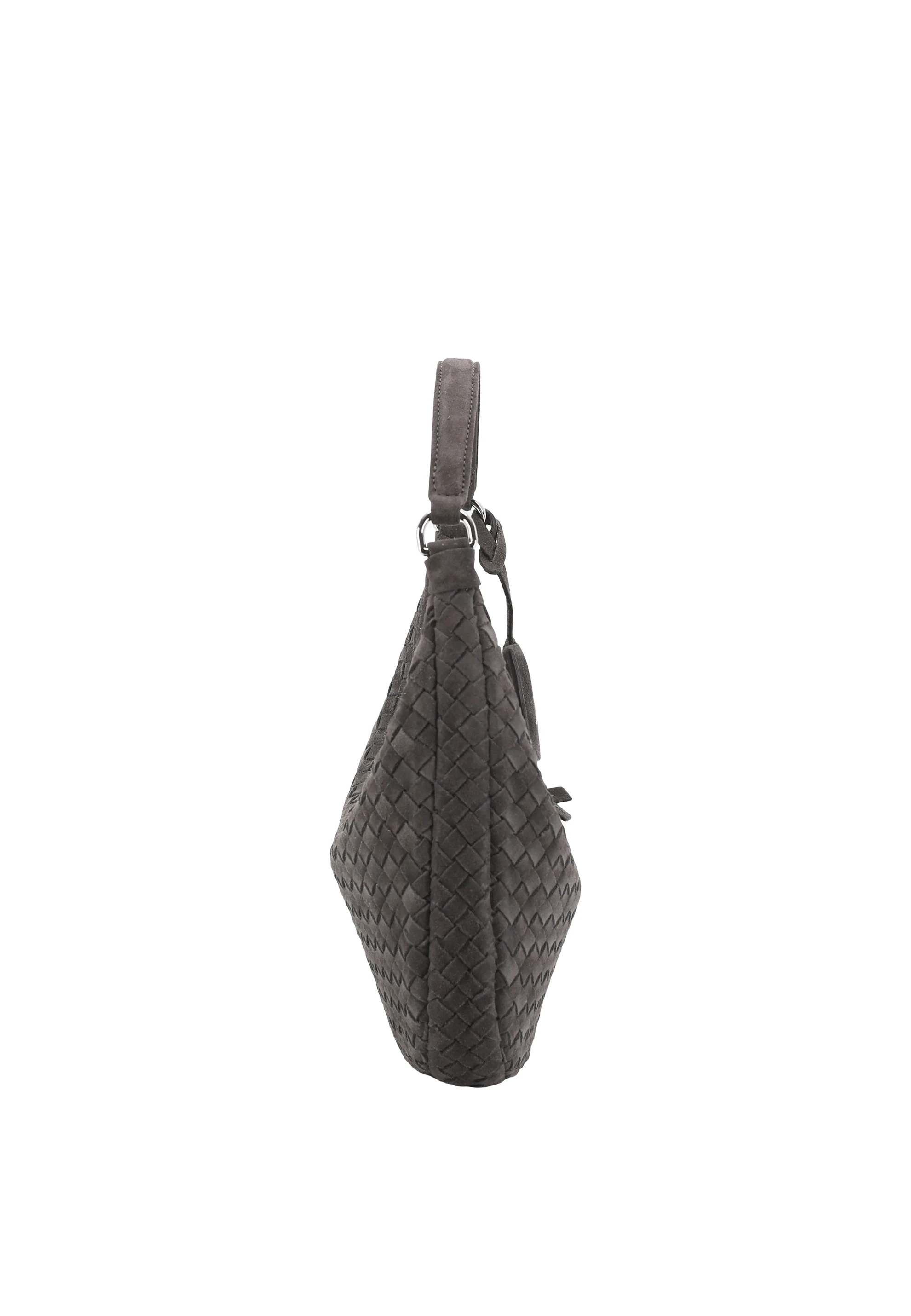 Beutel NANA mini Leder Suede weaving