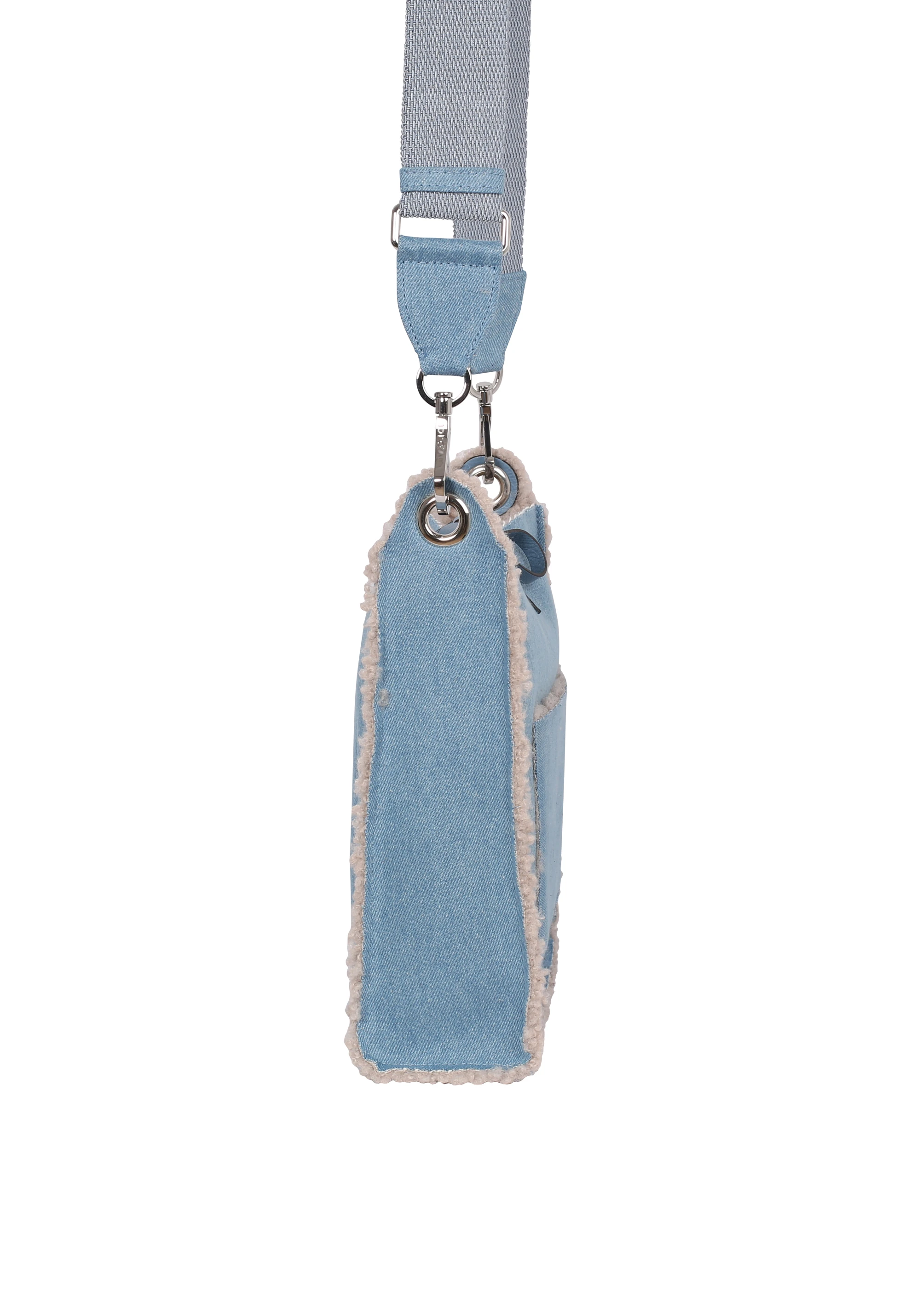 Borsa a tracolla RAQUEL small Tessuto Jeans Artico