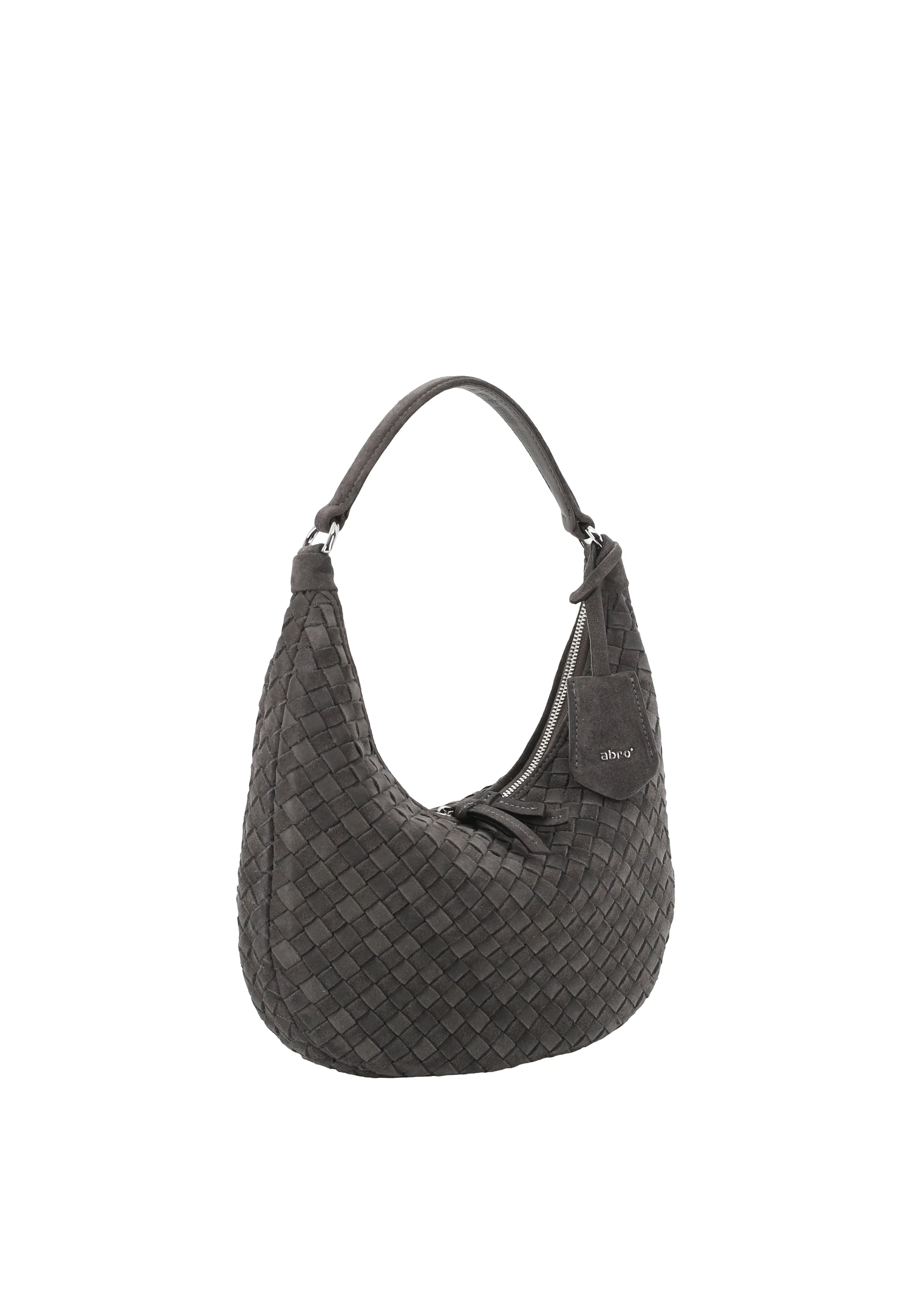 Beutel NANA mini Leder Suede weaving