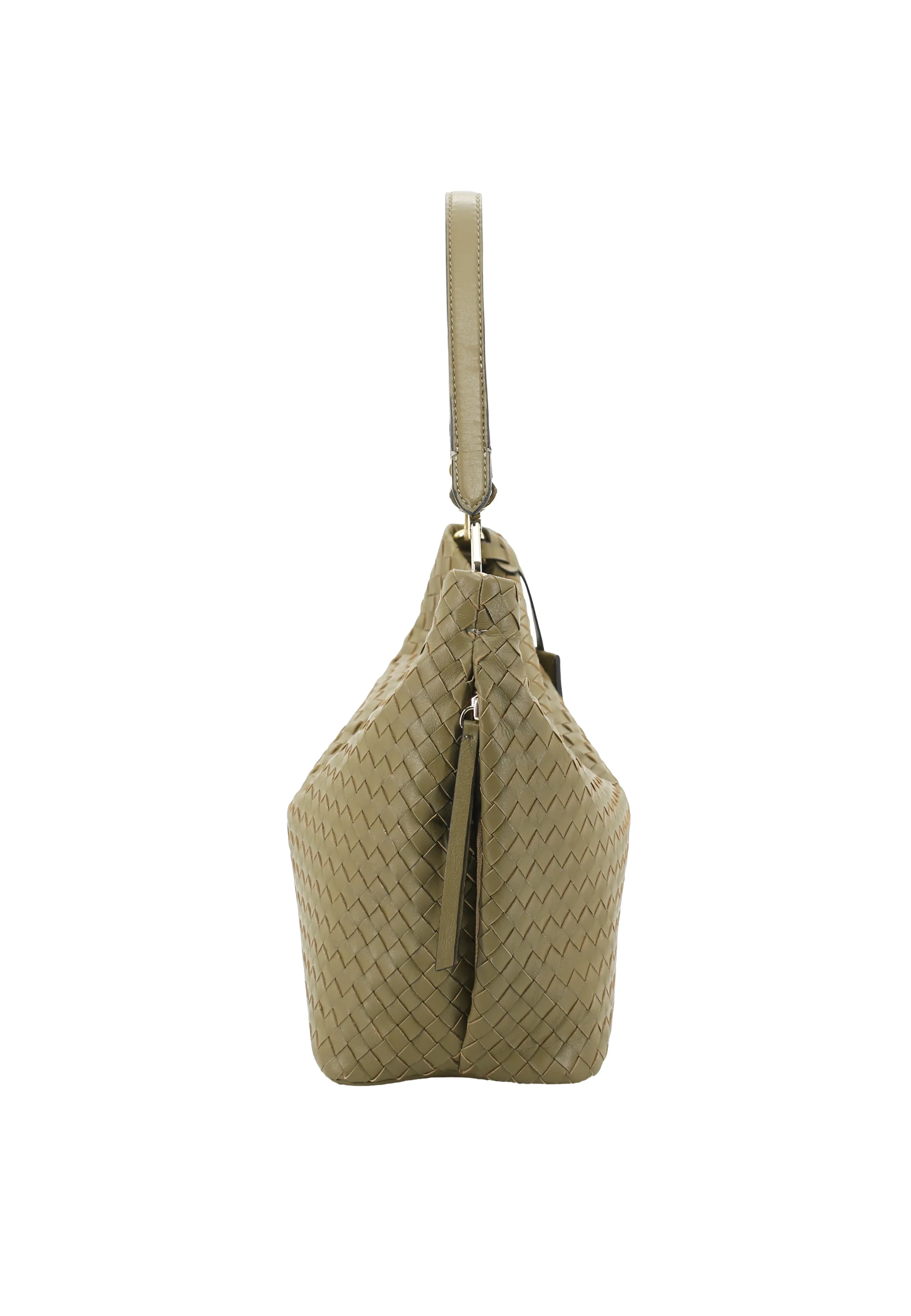 Sacca EBONY Pelle Piuma Weaving