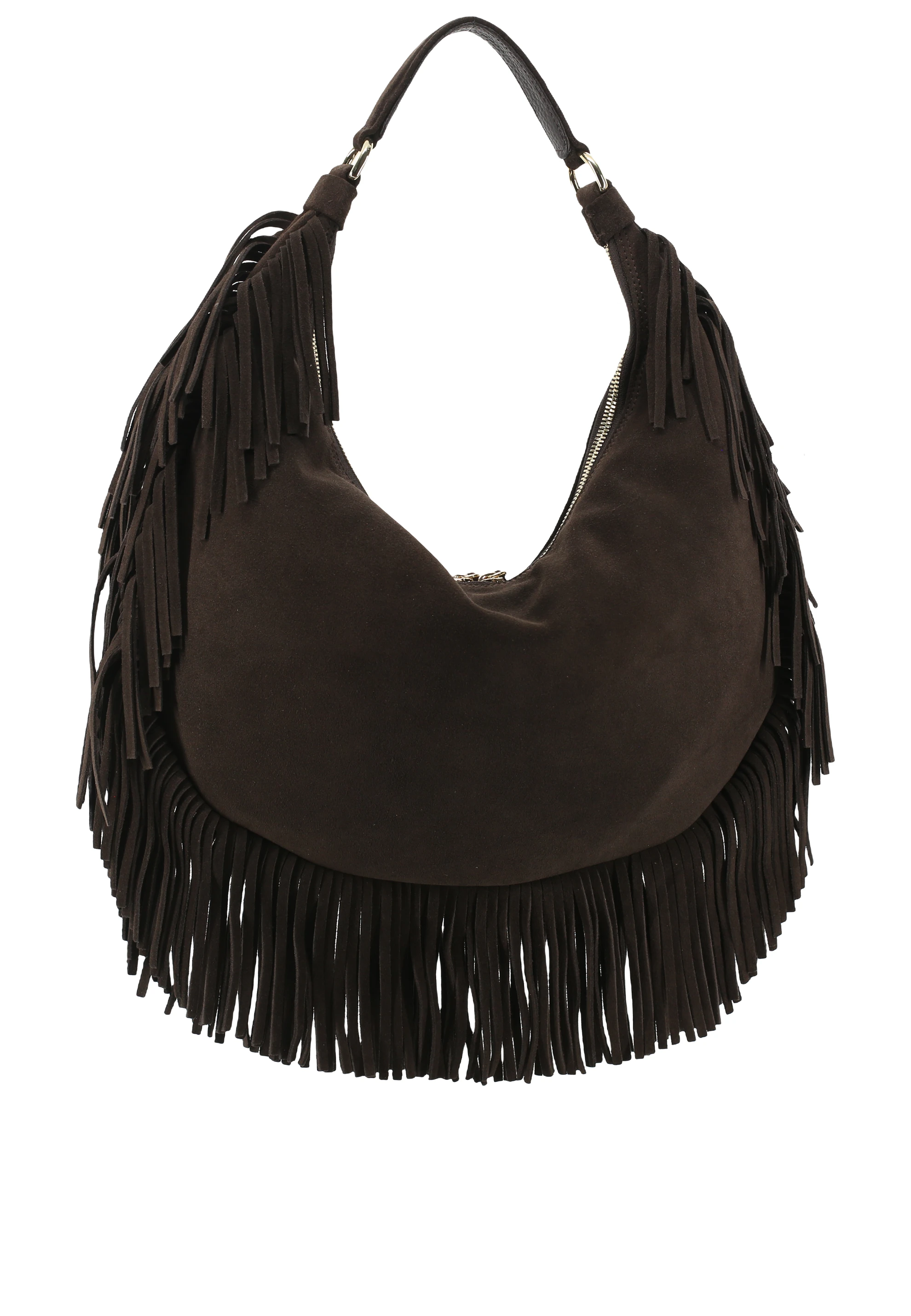 Beutel NANA  Leder Suede fringes