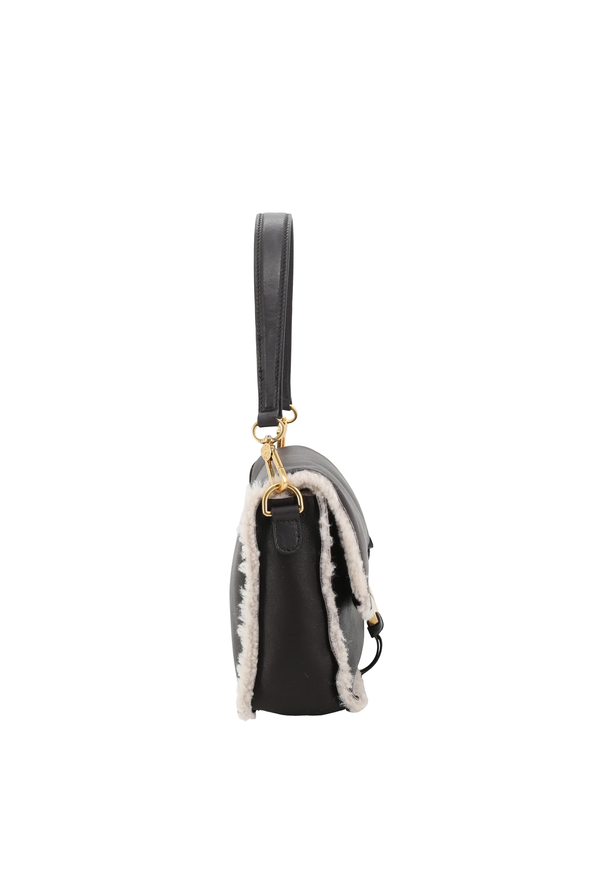 Shoulder Bag TEMI Leather Shearling reversible